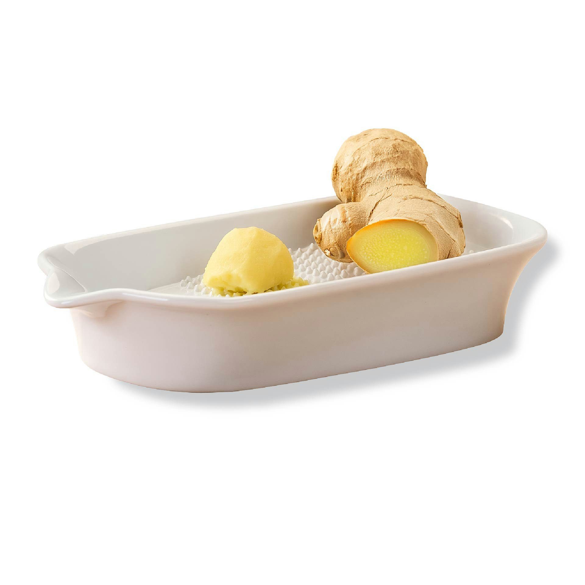 FACKELMANN Ingwerreibe Ingwerreibe, Keramikreibe, Hobel für Gewürze, Küchenhelfer