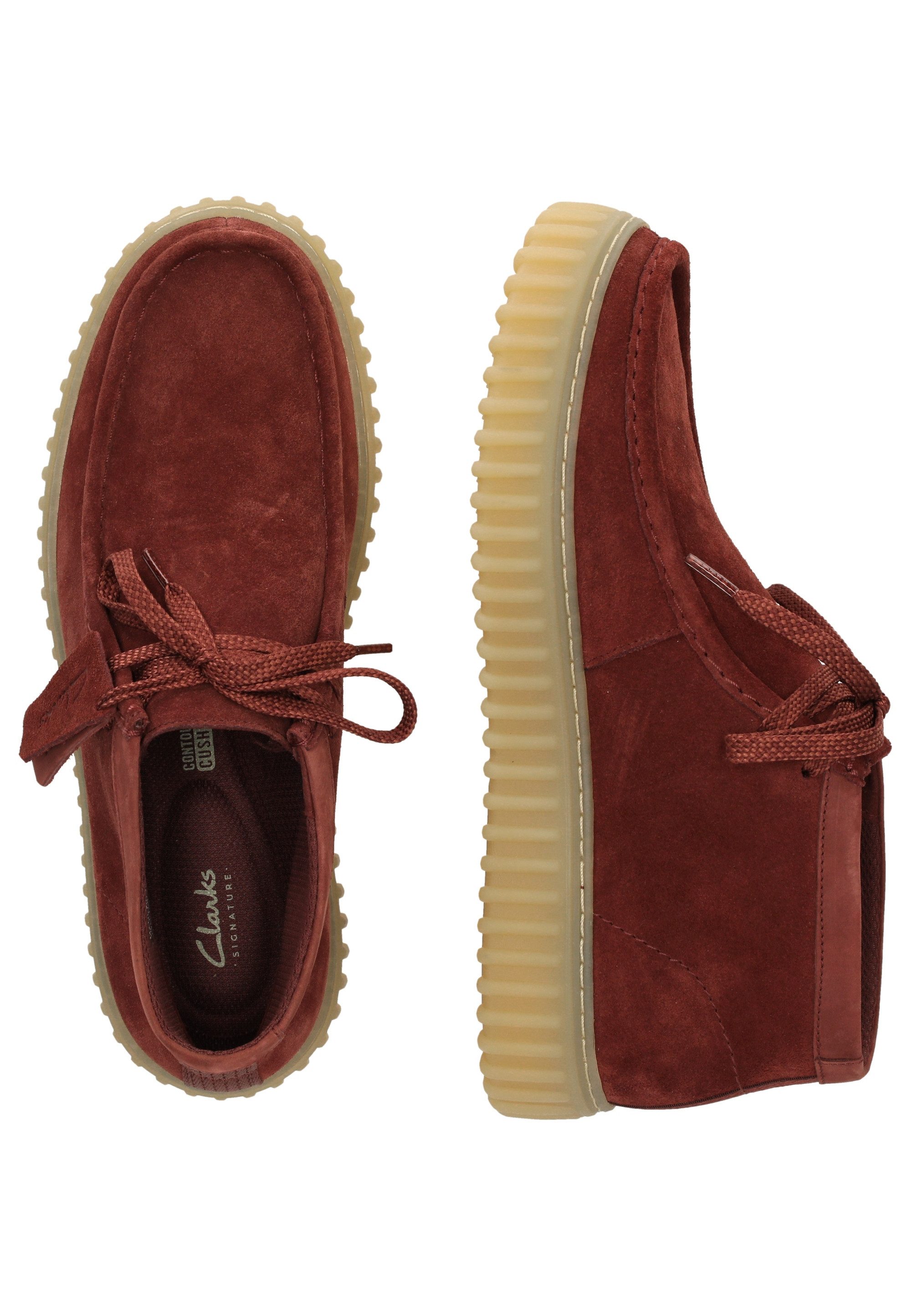 Clarks Torhill High Schnürschuh mit verstecktem Gummizug
