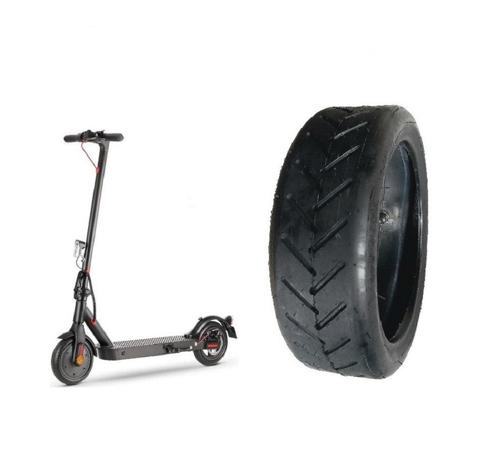 FunSport-Factory Ersatzrad E-Scooter Reifen 8.5x2 inkl. Schlauch mit geradem Ventil, Inkl. Schlauch, rutschfest, stoßdämpfend, langlebig, abriebfest