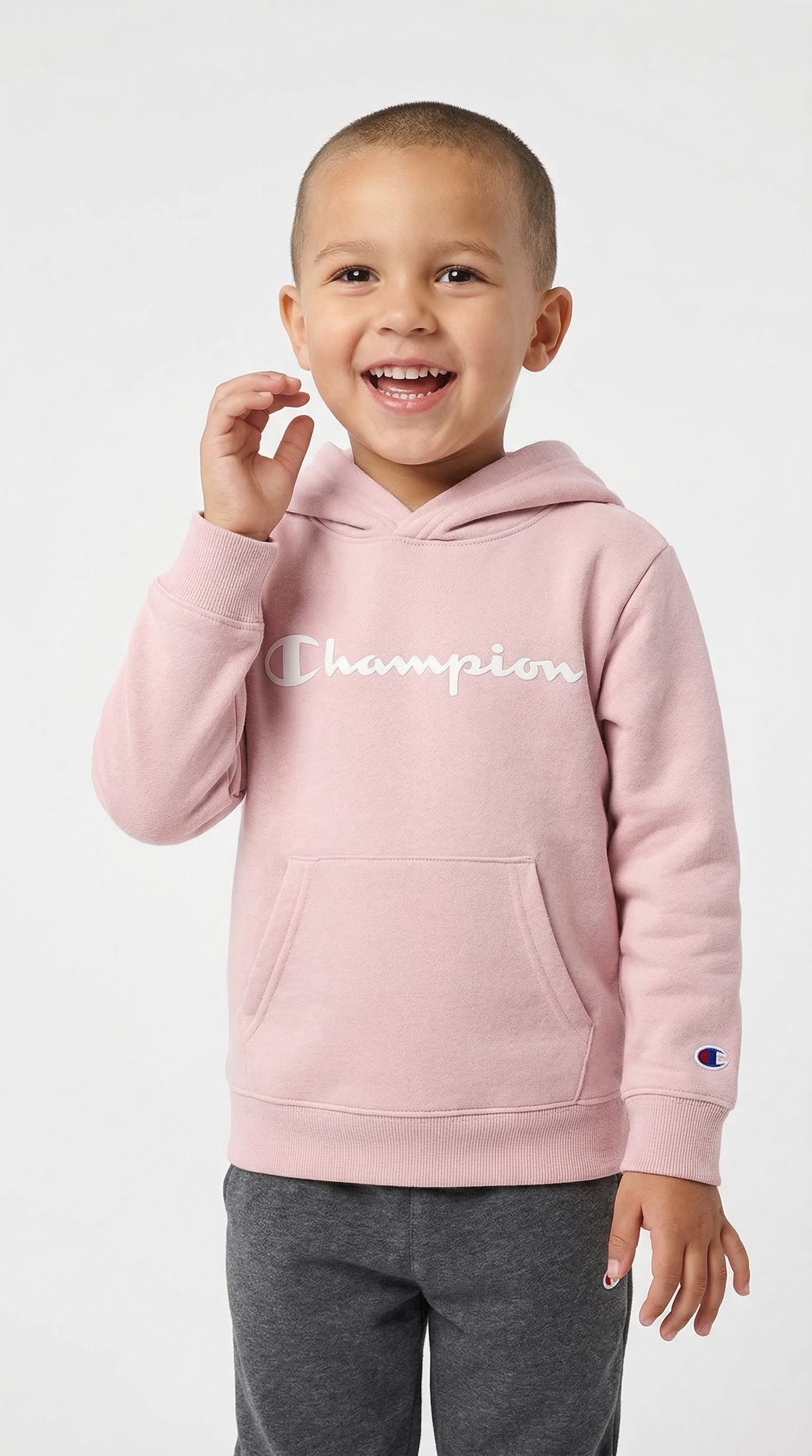 Champion Kapuzensweatshirt ICONS CONTRAST Terry Hoodie für Kinder, sportlicher Stil, aus Baumwolle und Polyester