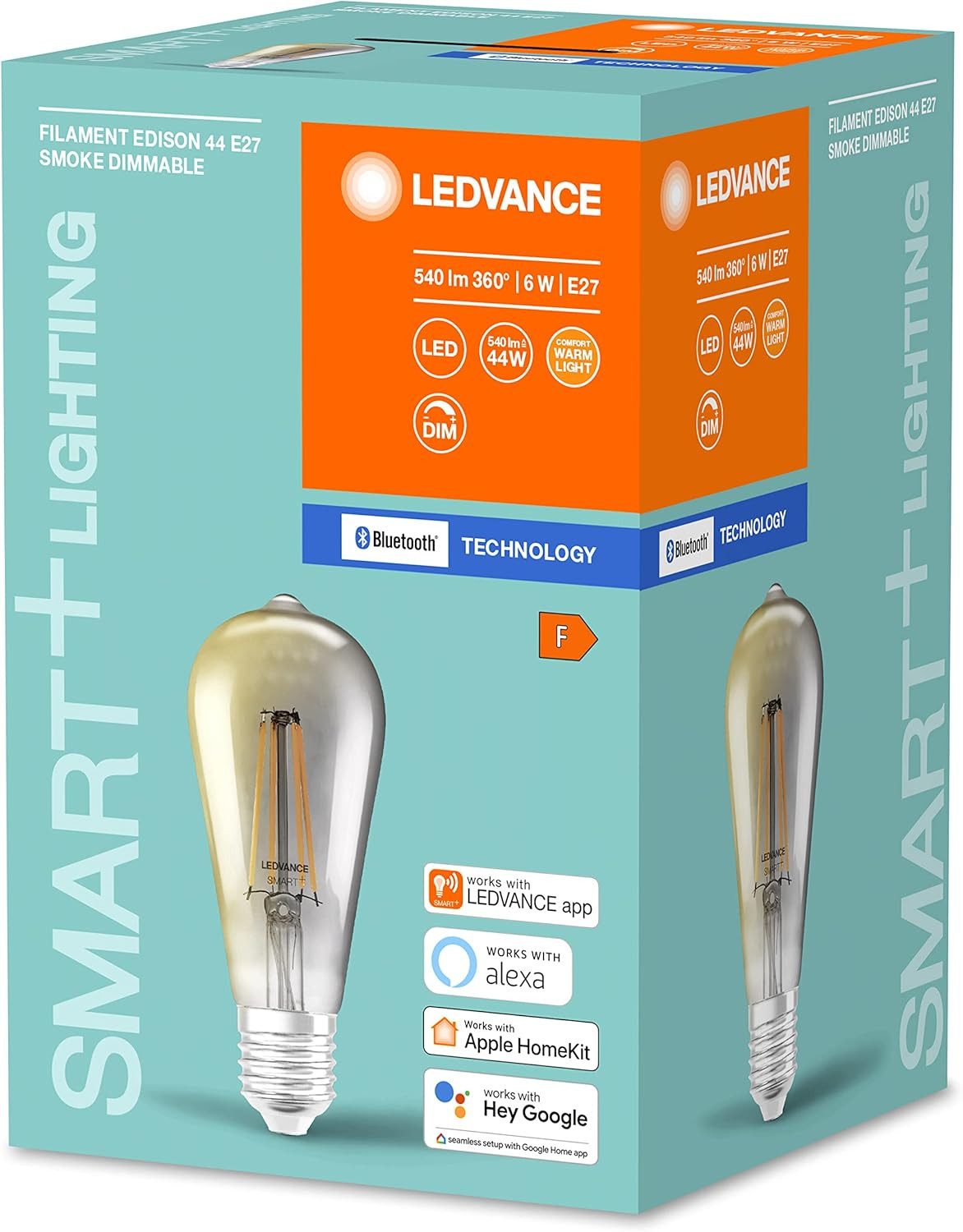 Ledvance LED-Leuchtmittel LEDVANCE Smarte LED-Lampe mit Bluetooth Mesh Technologie, Sockel E27, 1 St., LEDVANCE Smarte LED-Lampe mit Bluetooth Mesh Technologie, Sockel E27
