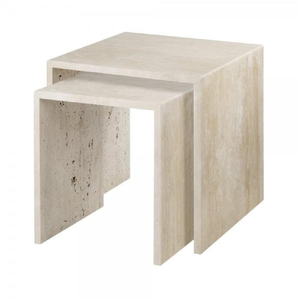 blomus Beistelltisch blomus Beistelltisch Set Varu Travertin (2-teilig)