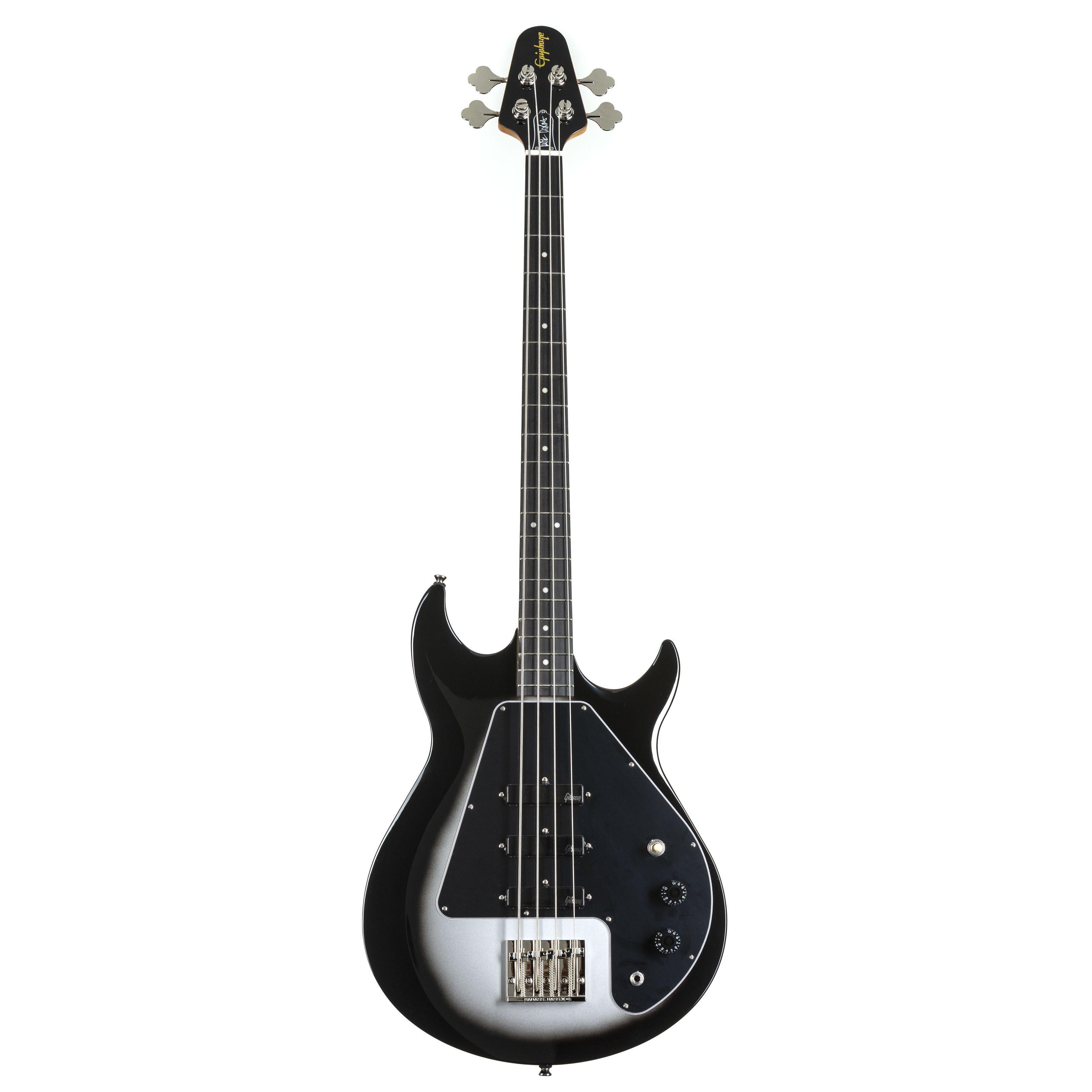 Epiphone E-Bass, E-Bässe, 4-Saiter E-Bässe, Mike Dirnt Grabber G-3 Silverburst - E-Bass