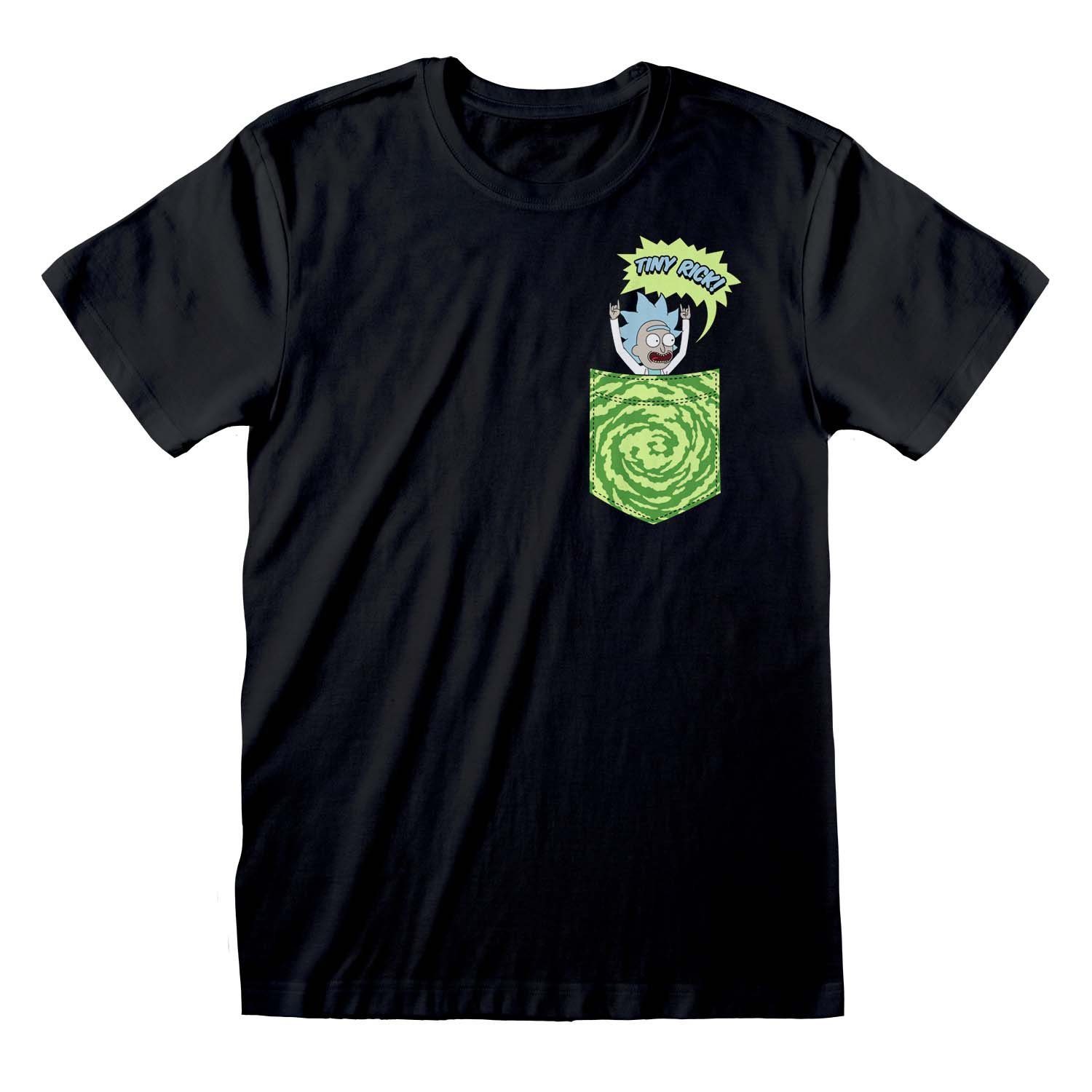Heroes Inc T-Shirt Rick And Morty - Tiny Pocket Rick