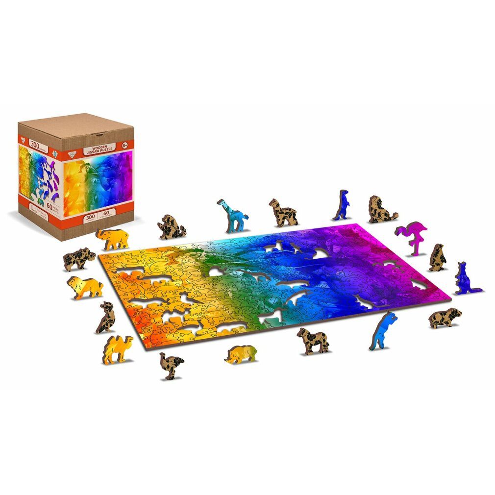 Wooden City Puzzle Holzpuzzle Vogelparadies 2in1, 150 Teile ECO, Puzzleteile