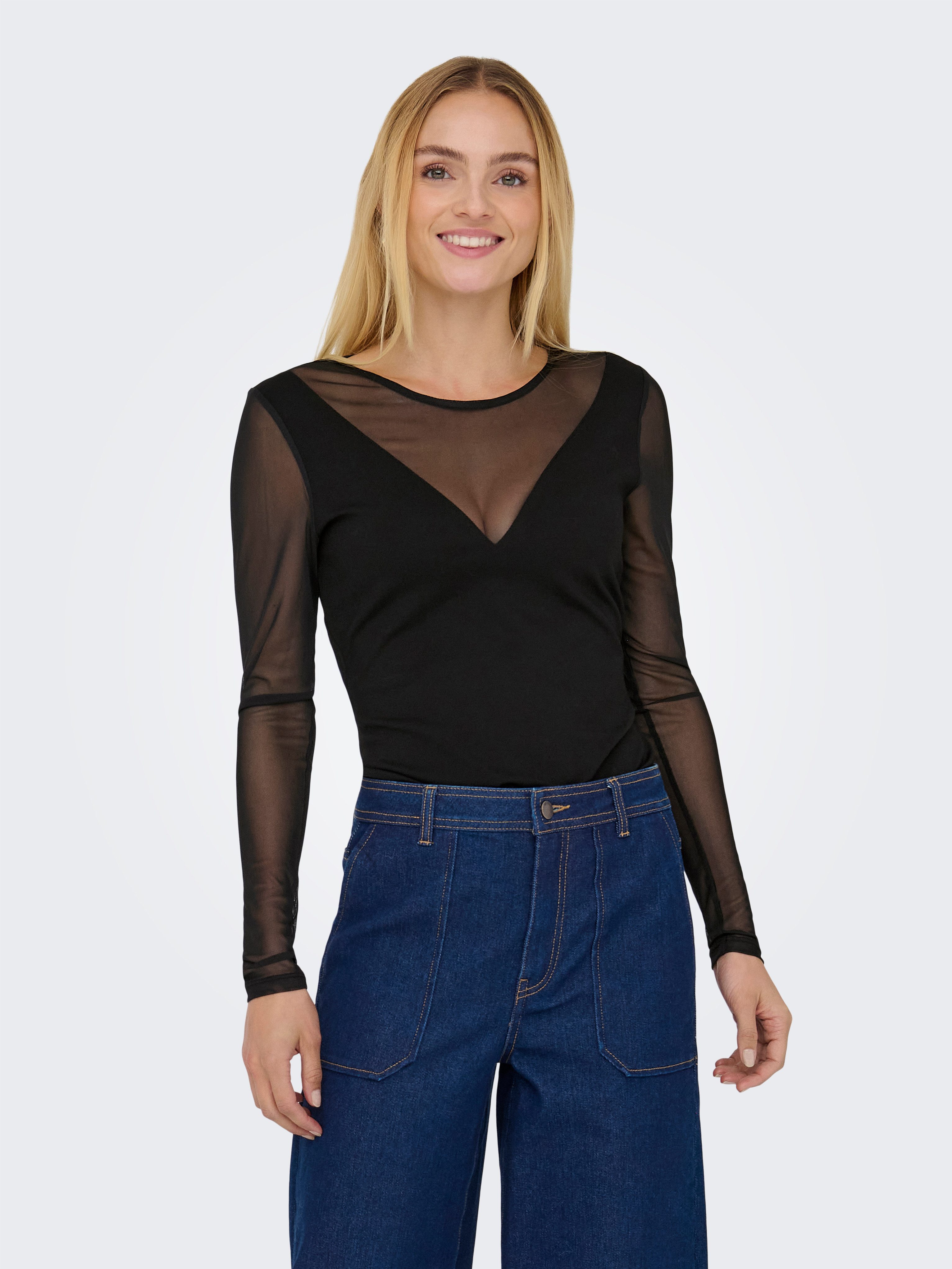 ONLY Body ONLBECKI LS MIX BODY WVN