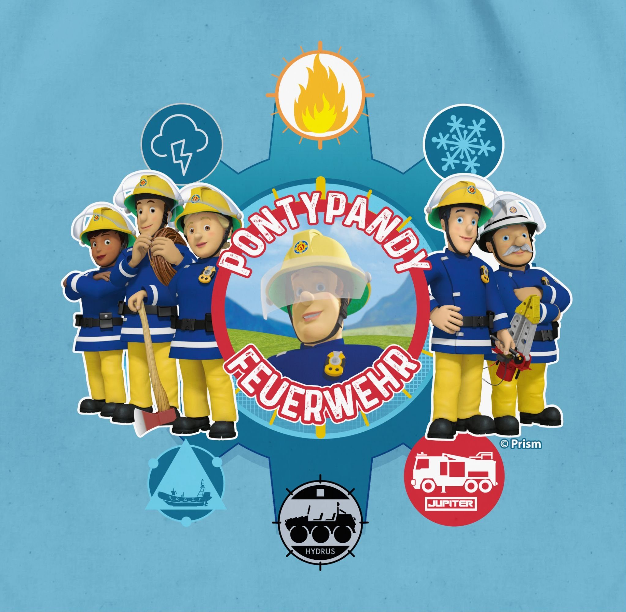 Shirtracer Turnbeutel Pontypandy Feuerwehr, Feuerwehrmann Sam Tasche