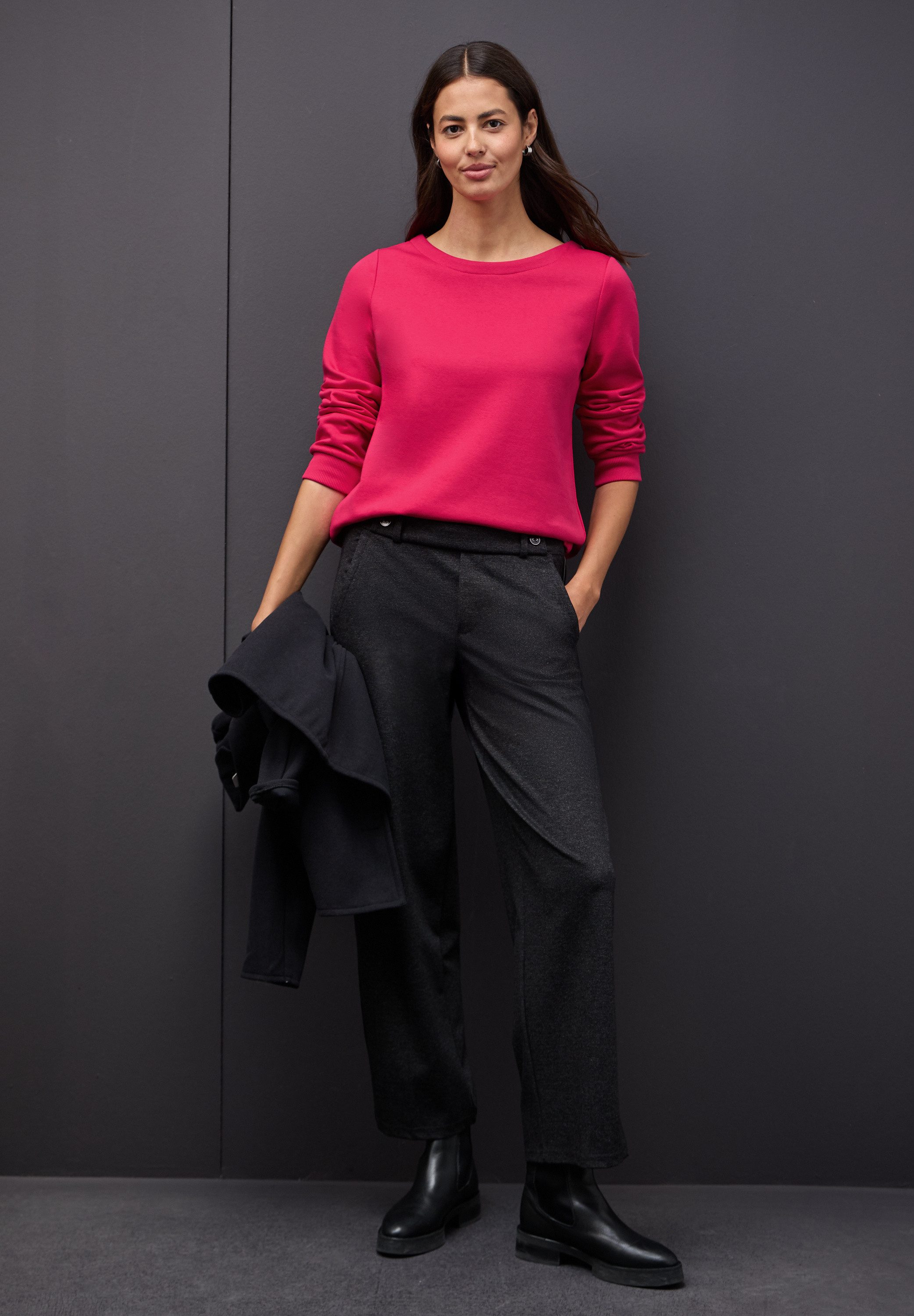 STREET ONE Sweatshirt im soften Baumwoll-Mix