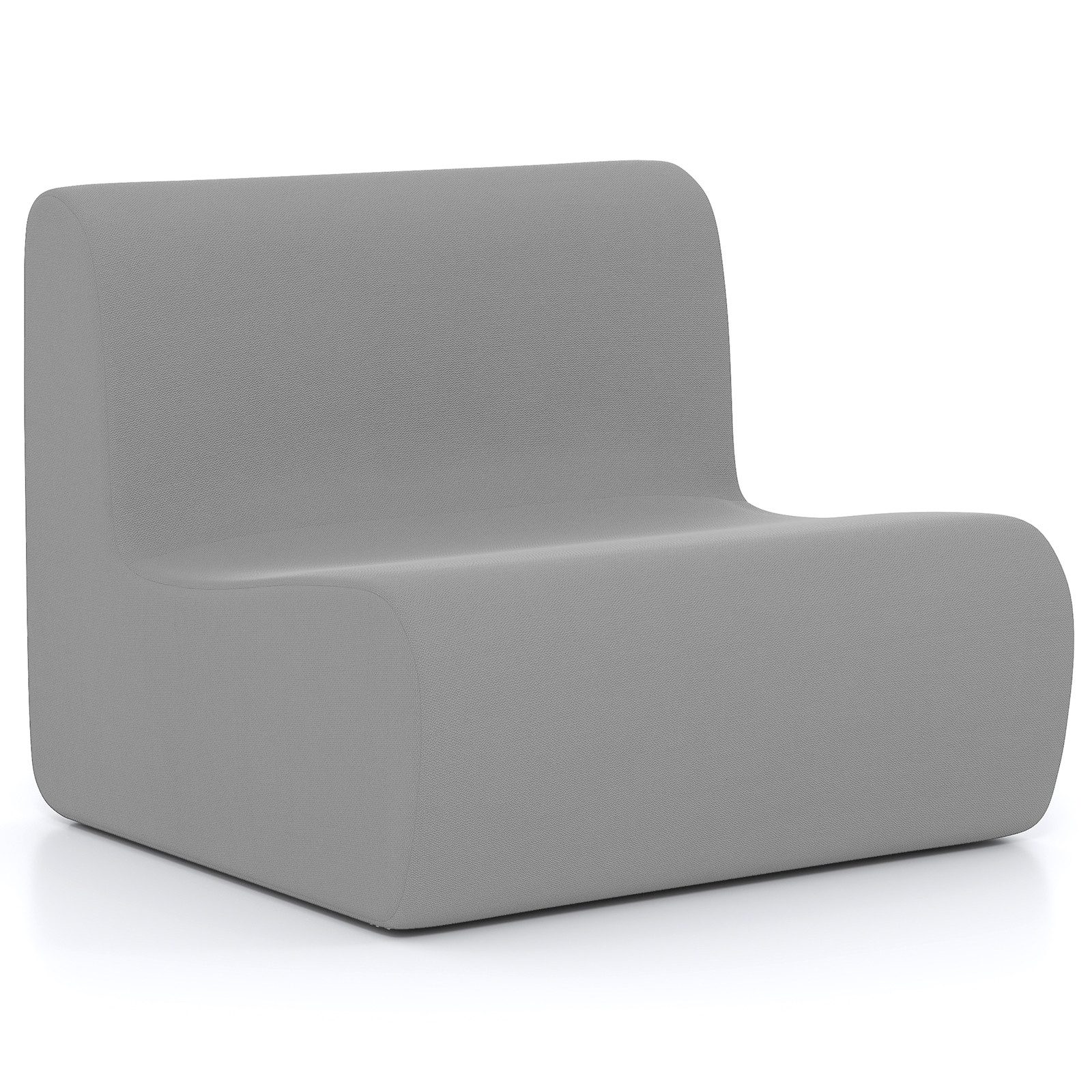 COSTWAY Relaxsessel, Bodensessel mit Rückenlehne, Samt 200 kg