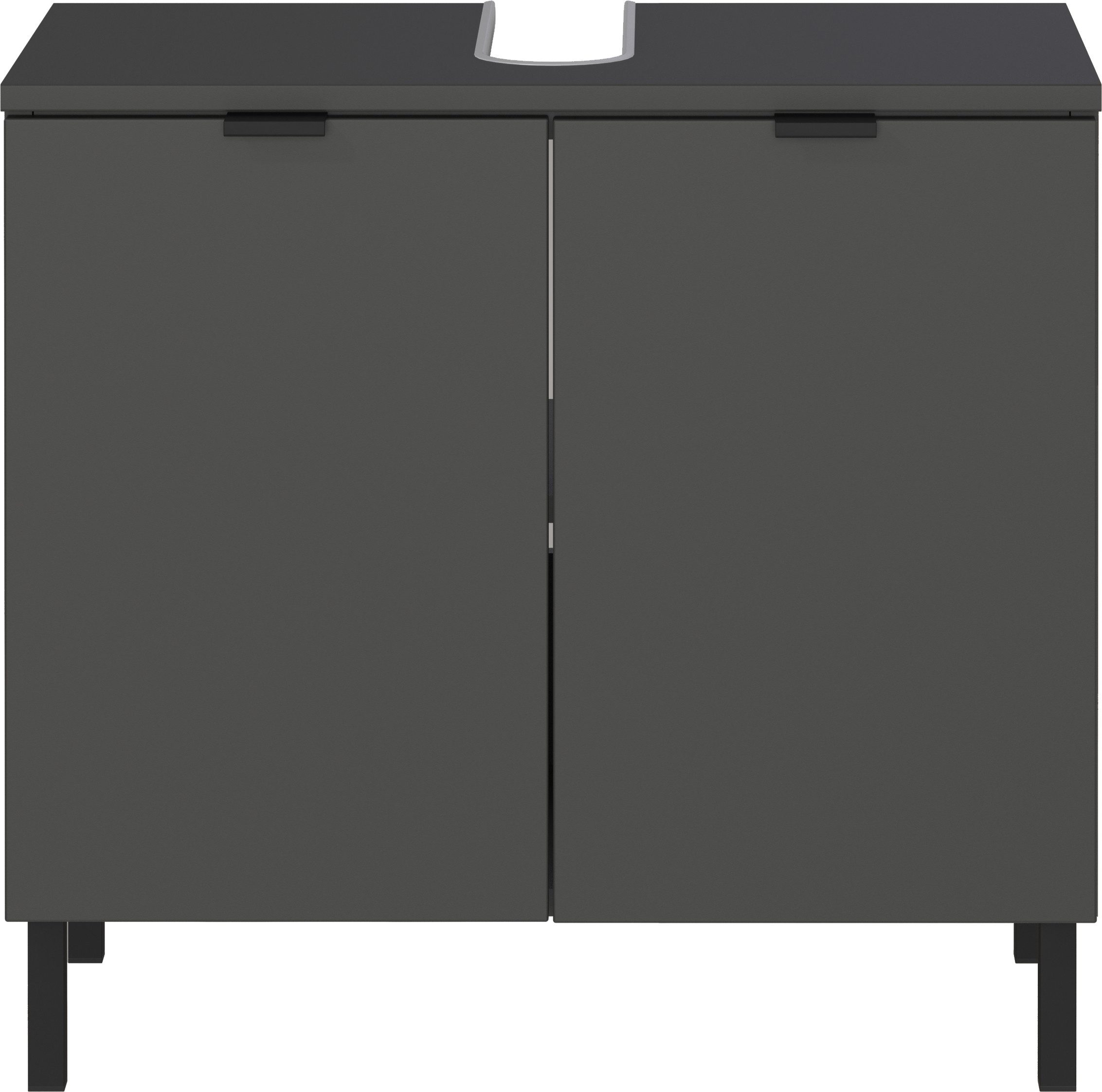 GERMANIA Waschbeckenunterschrank GW-Arcena (1-St) mit Siphonausschnitt