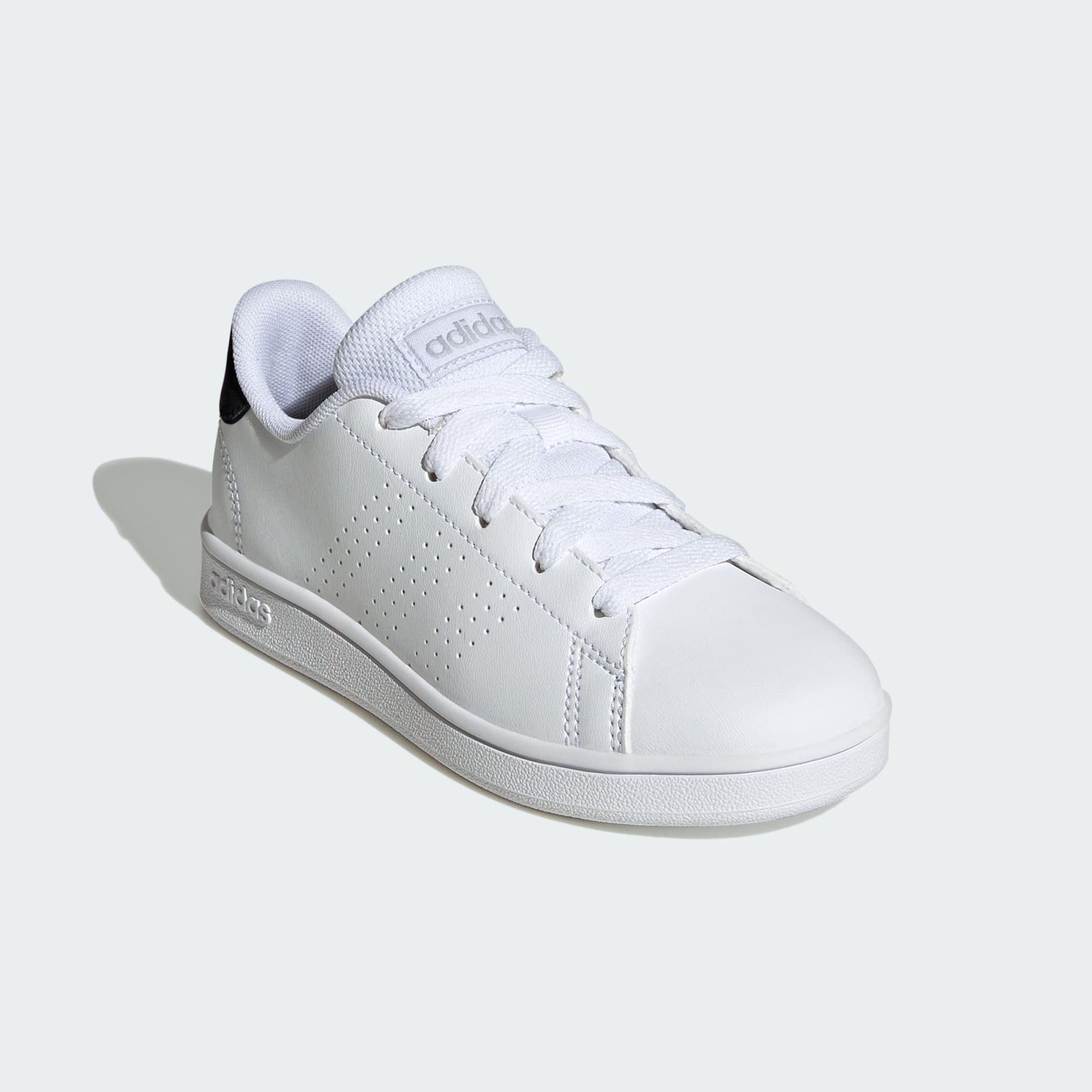 adidas Sportswear ADVANTAGE LIFESTYLE COURT LACE SCHUH Sneaker Cloud White / Core Black / Silver Metallic | Sneaker