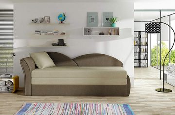 MOEBLO Schlafsofa ARGEA, Couch für Wohnzimmer Kindersofa Sofagarnitur Polstersofa Jugendsofa, mit Schlaffunktion und Bettkasten