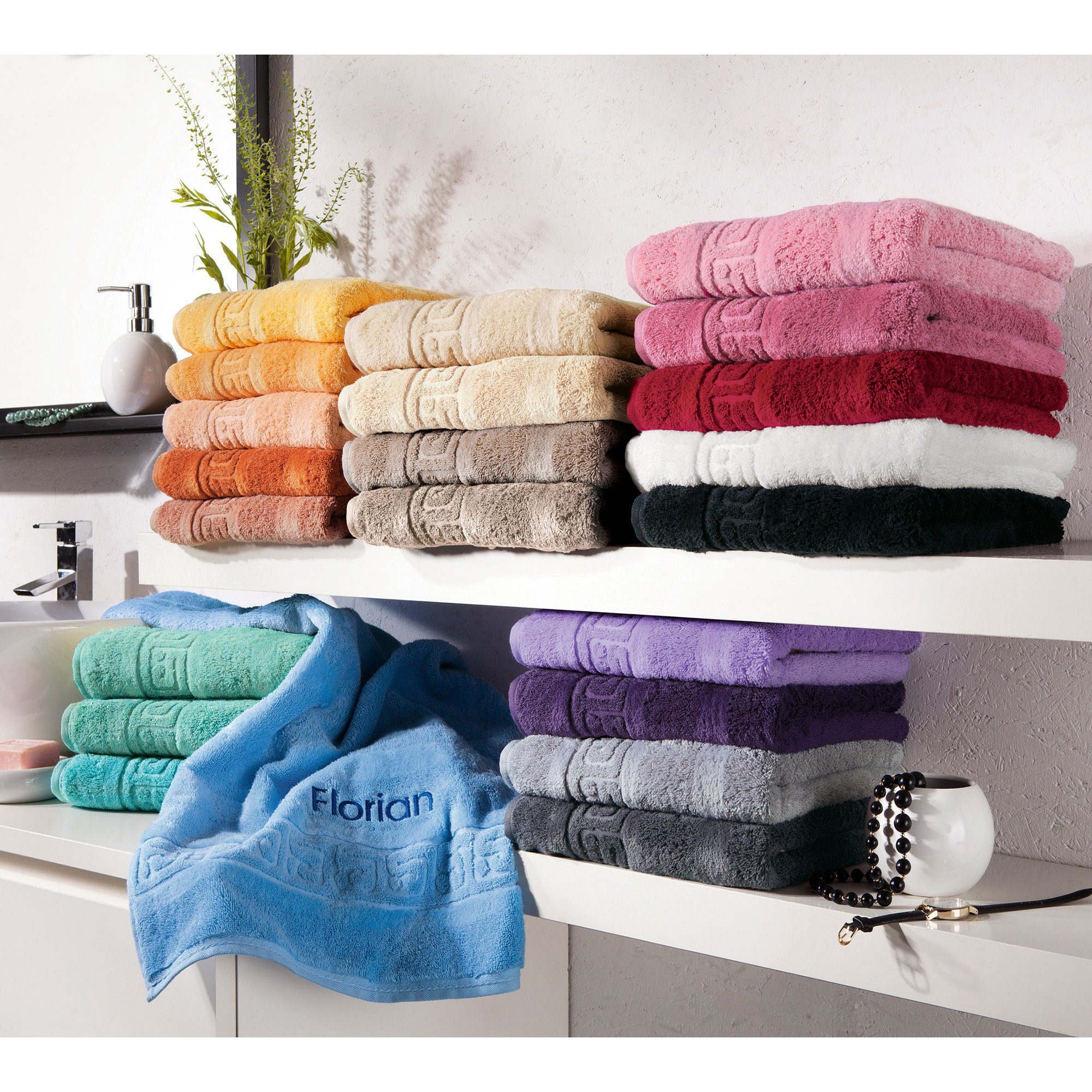 Cawö Duschtuch Duschtuch "1001 Noblesse", Walk-Frottier Uni günstig online kaufen