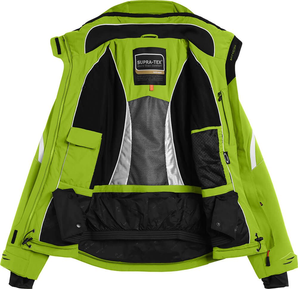 Bergson Skijacke SNOWTASTIC Damen Skijacke, wattiert, 20000mm Wassersäule, Langgrößen, lime grün