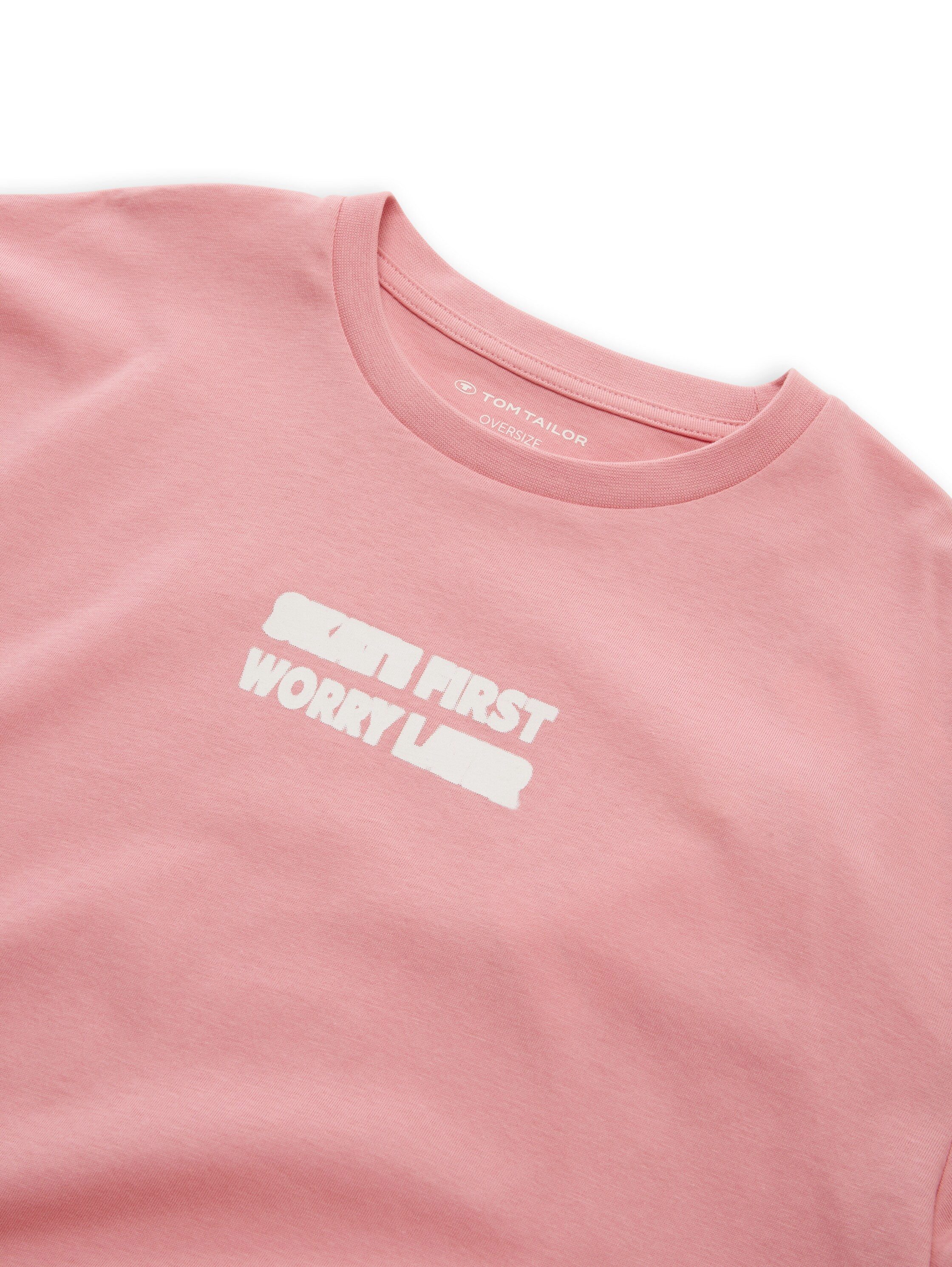 TOM TAILOR Kurzarmshirt mit Frontprint und großem Rückenprint / für Boys