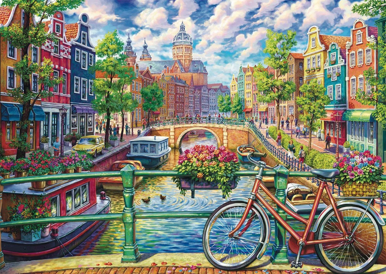 Schmidt Spiele Puzzle Amsterdamer Grachtenzauber, 1000 Puzzleteile günstig online kaufen