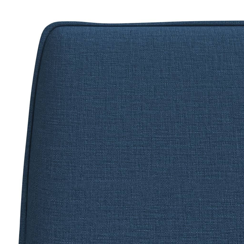 vidaXL Sitzbank Sitzbank Blau Blau | Blau Stoff 100x75x76 cm