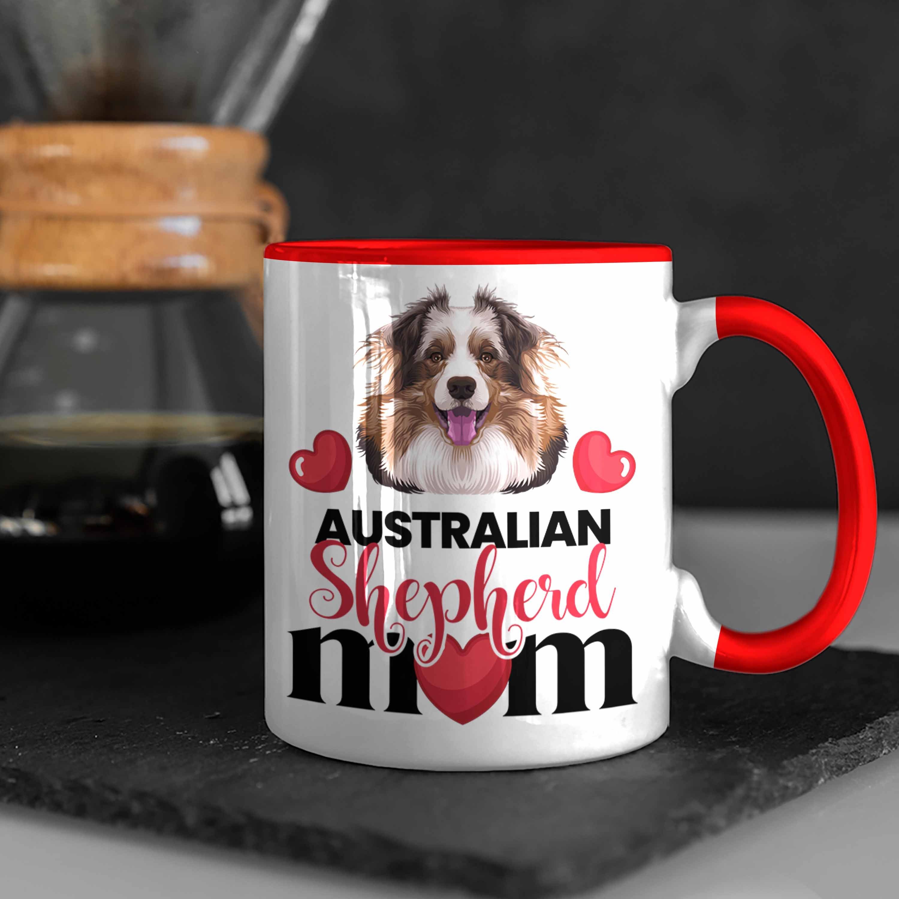 Trendation Tasse Australian Shepherd Rot Tasse Spruch G Mama Mom Lustiger Besitzer Geschenk