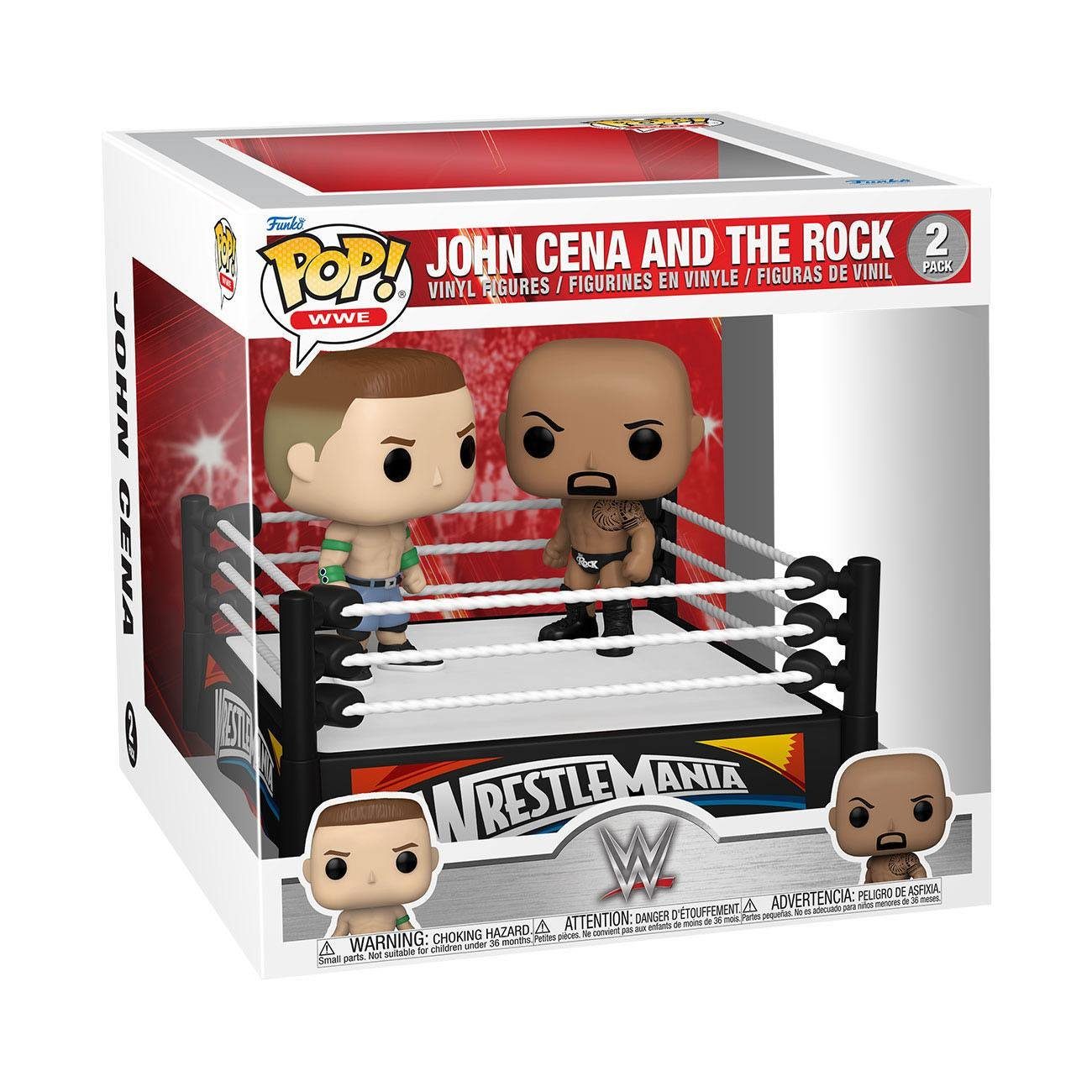 Funko Spielfigur WWE Wrestle Mania John Cena and the Rock Pop!
