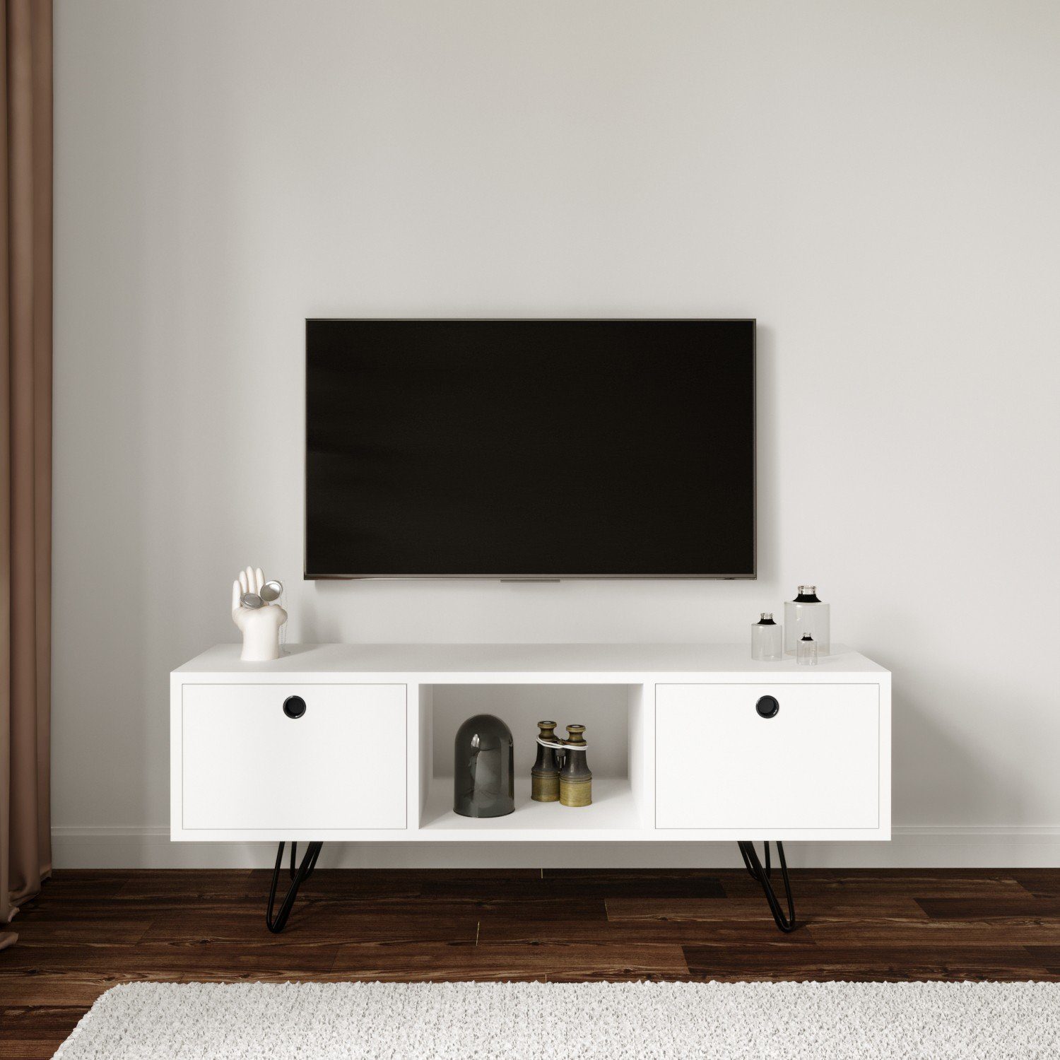 Skye Decor TV-Schrank Schränke, 50x120x35 cm, 100% Melaminbeschichtete Partikelplatte