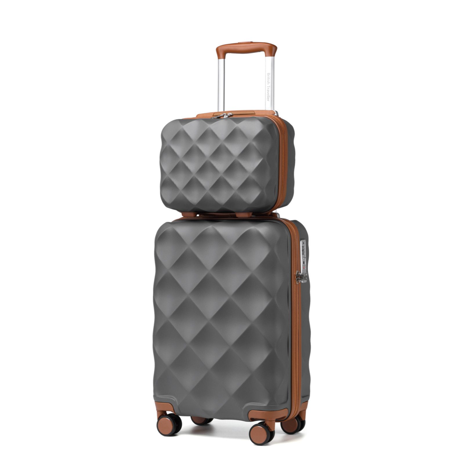 British Traveller Koffer ABS+PC Trolley mit TSA-Schloss, Ideal als Reisekof günstig online kaufen