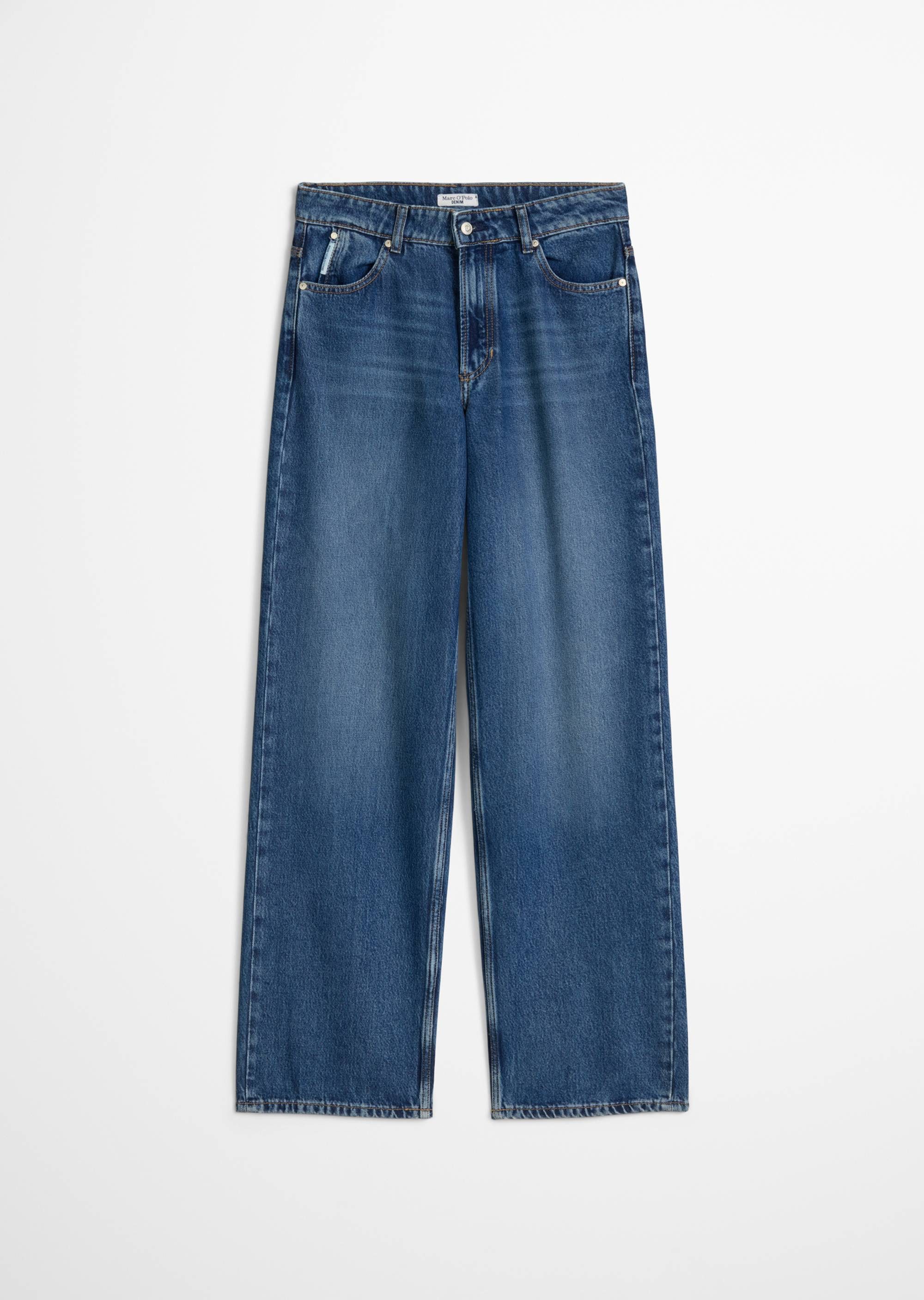 Skinny-fit-Jeans Denim Trousers, High Waist, Wide Le