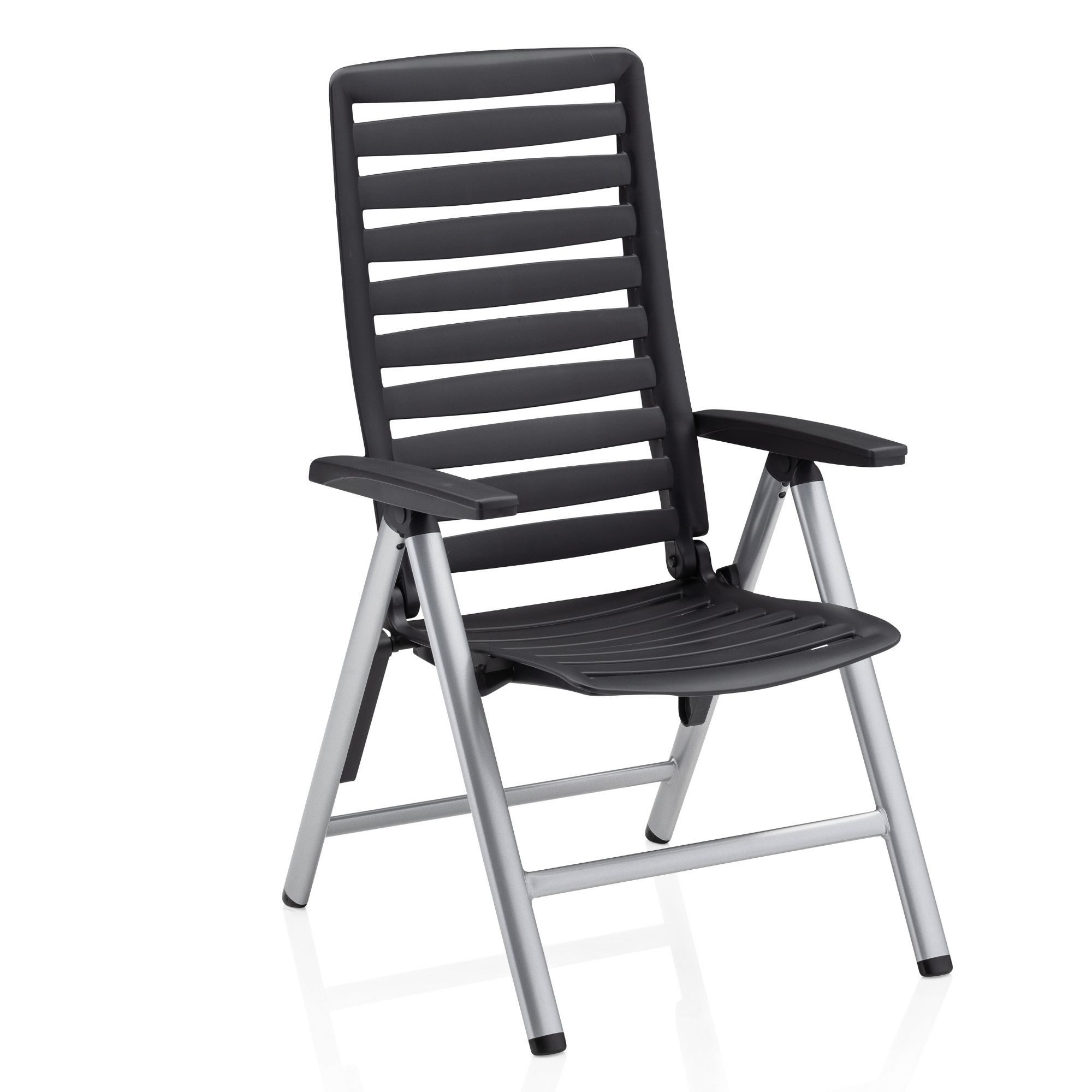 KETTLER Klappstuhl Kettler Multipositionssessel WAVE Klappsessel silber / anthrazit