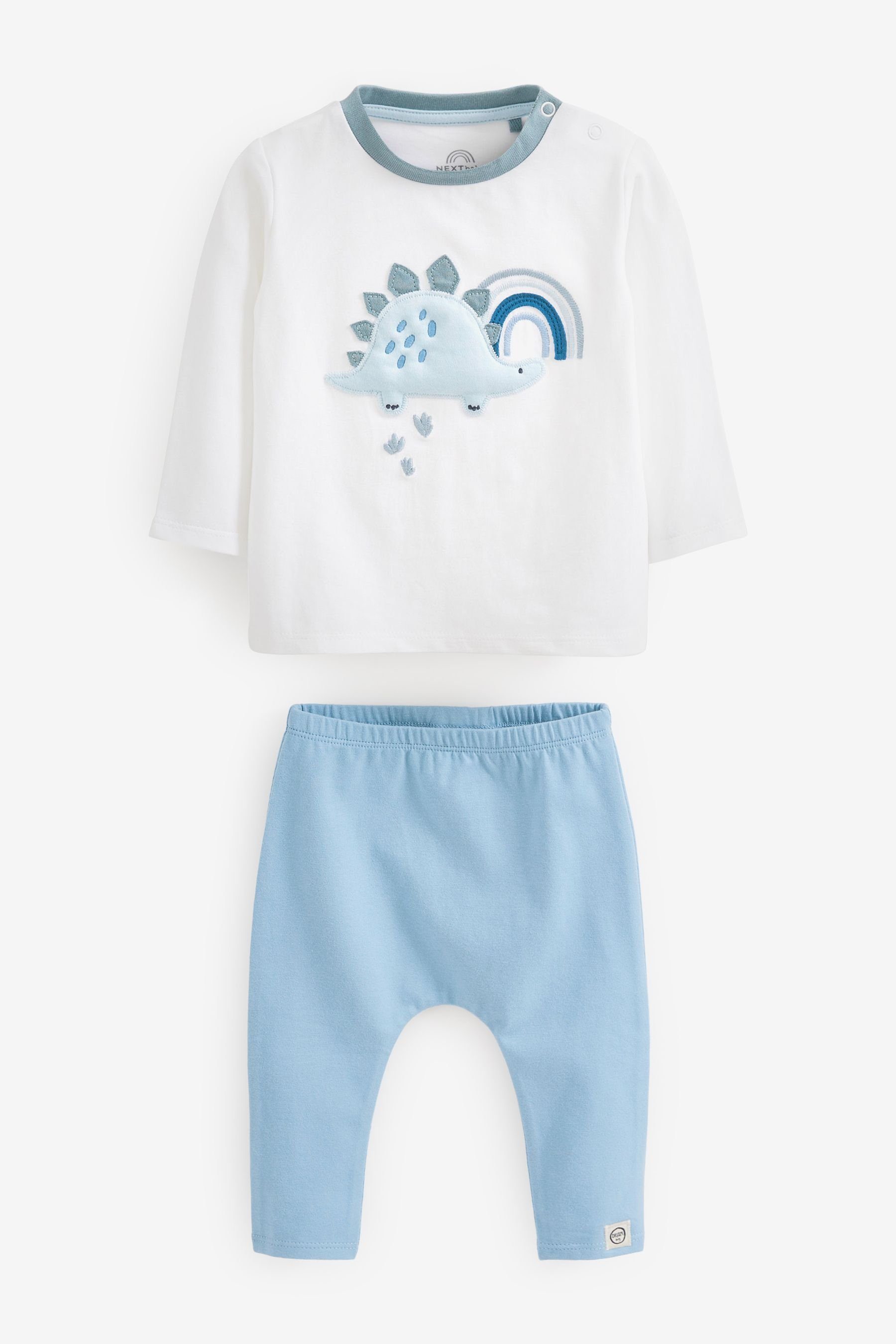 Next Shirt & T-Shirts dinosaur 6er-Pack und Leggings (6-tlg) Blue Baby Leggings