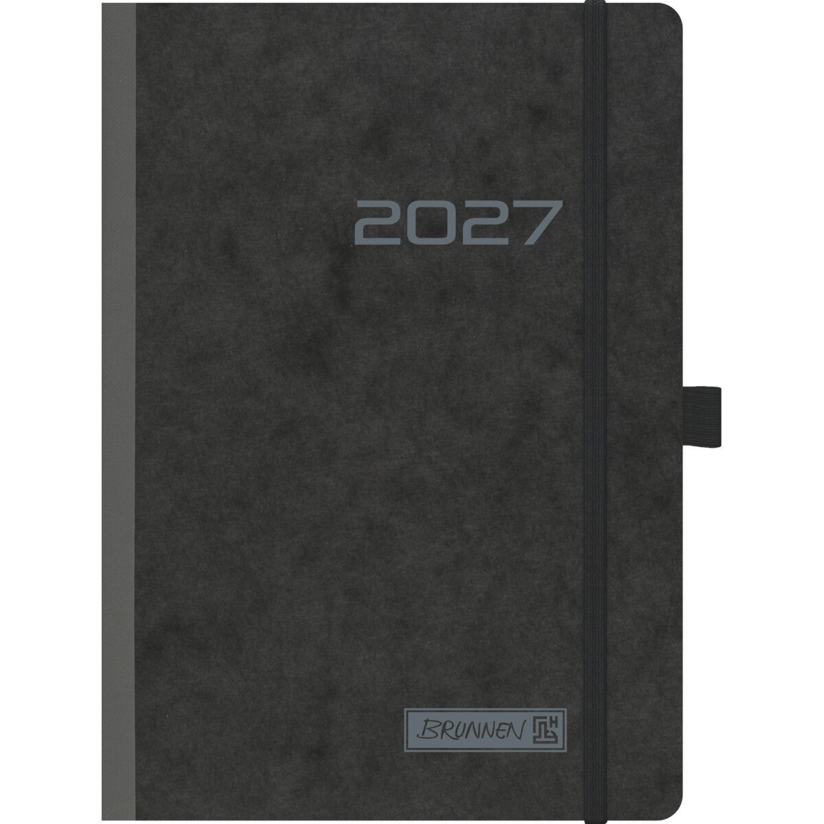 Buchkalender Buchkalender 796 A5 1 Woche/2 Seiten Karton schwarz 2027