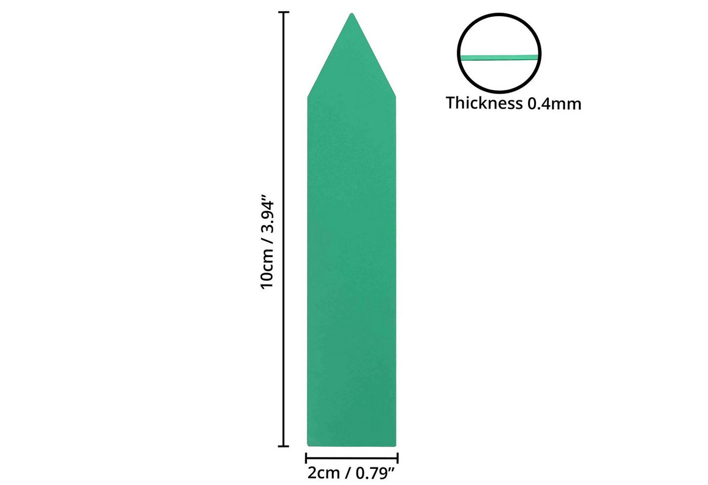 Thumbnail - Belle Vous Hinweisschild 500 Pflanzenmarkierungen - 10x2cm Etiketten, (500 St)