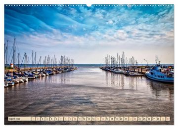 CALVENDO Wandkalender Friesland - Watt und Nordsee (Premium, hochwertiger DIN A2 Wandkalender 2023, Kunstdruck in Hochglanz)