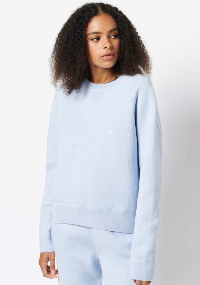 Damen Pullover Superdry Strickpullover Essential Pullover aus Bio-Baumwolle mit Rundhalsausschnitt