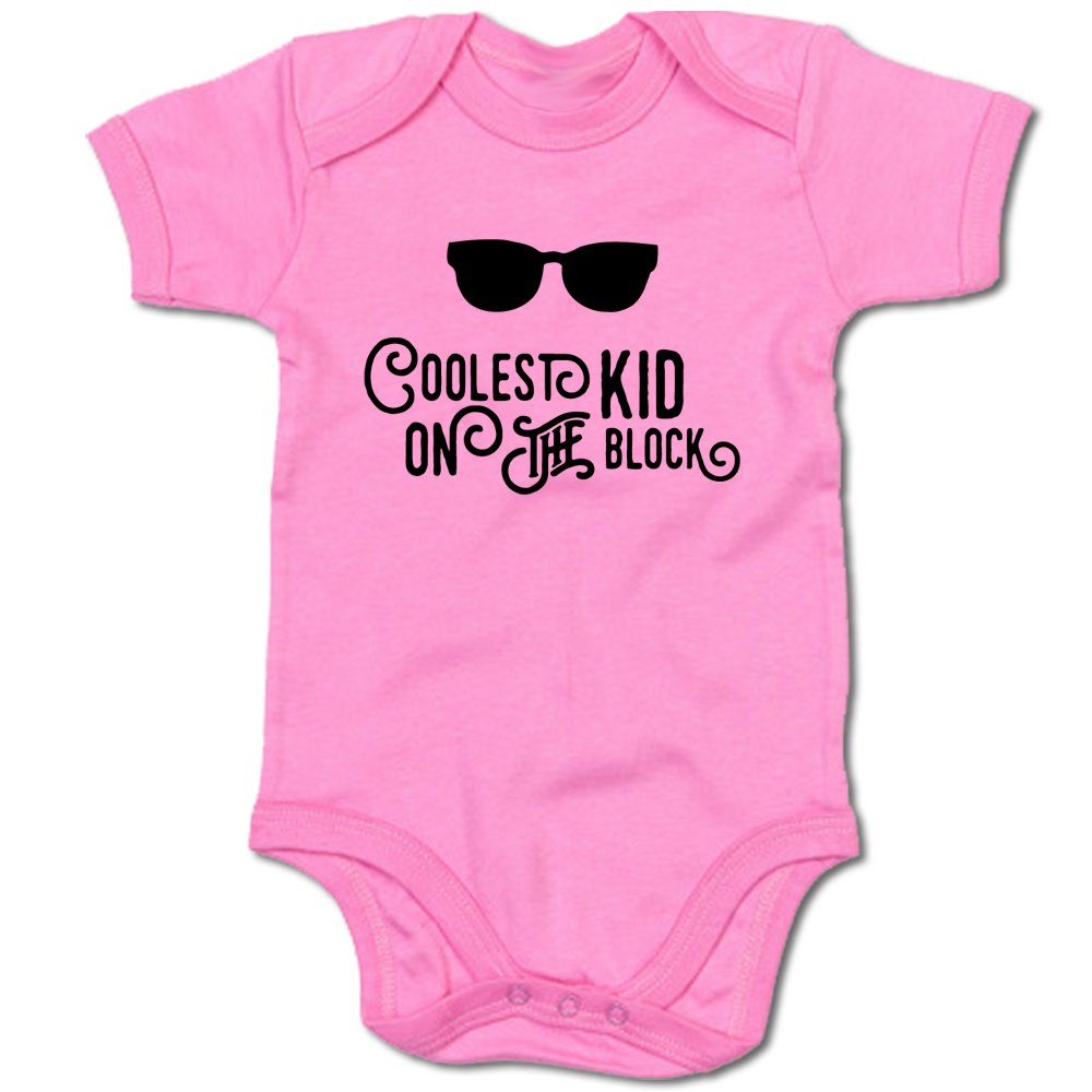 G-graphics Kurzarmbody Baby Body - Coolest Kid on the block mit Spruch / Sprüche • Babykleidung • Geschenk zur Geburt / Taufe / Babyshower / Babyparty • Strampler