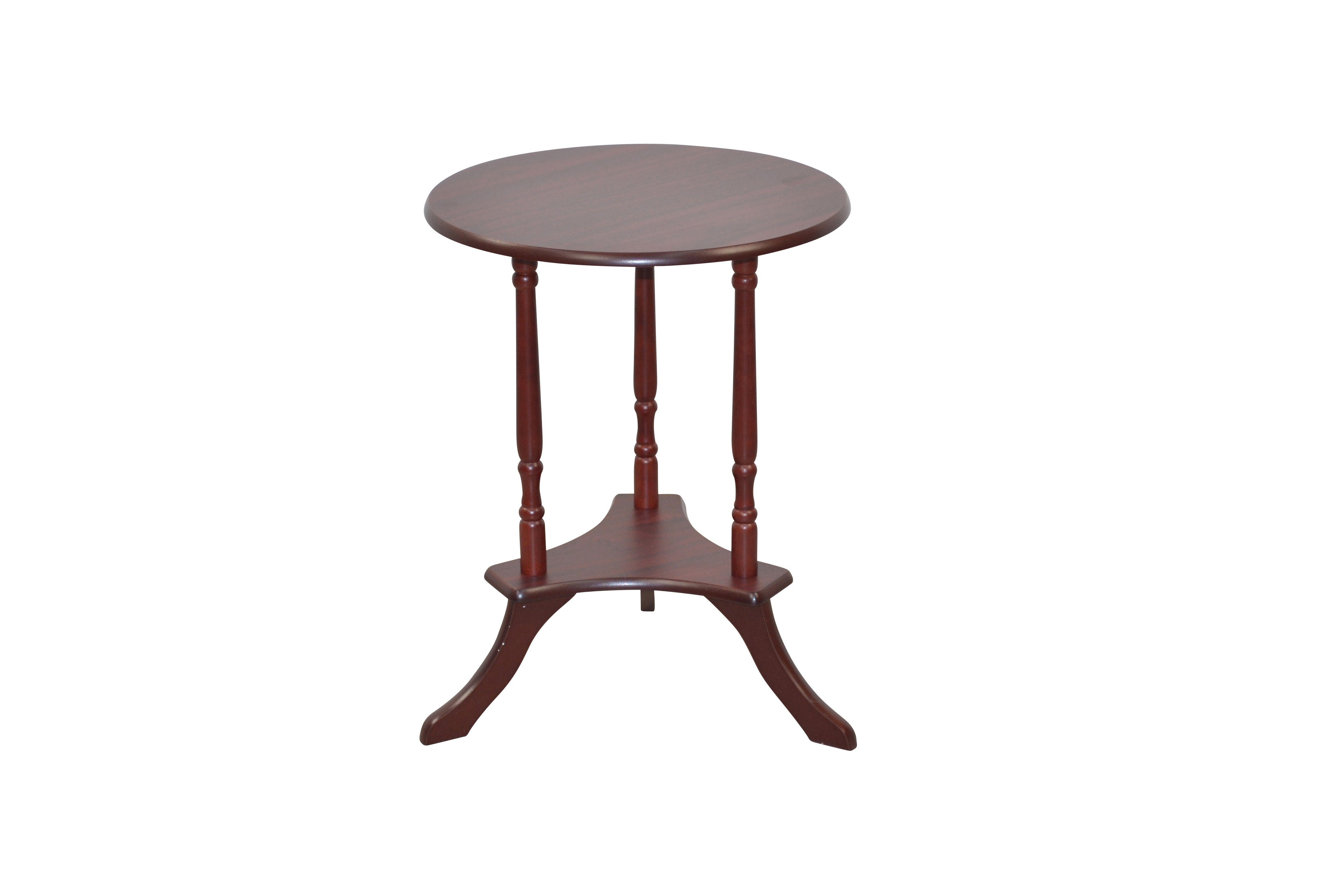 Tisch), abgesoftete (1 Kanten Beistelltisch moebel-direkt-online Kirschbaum-Nachbildung Manuela