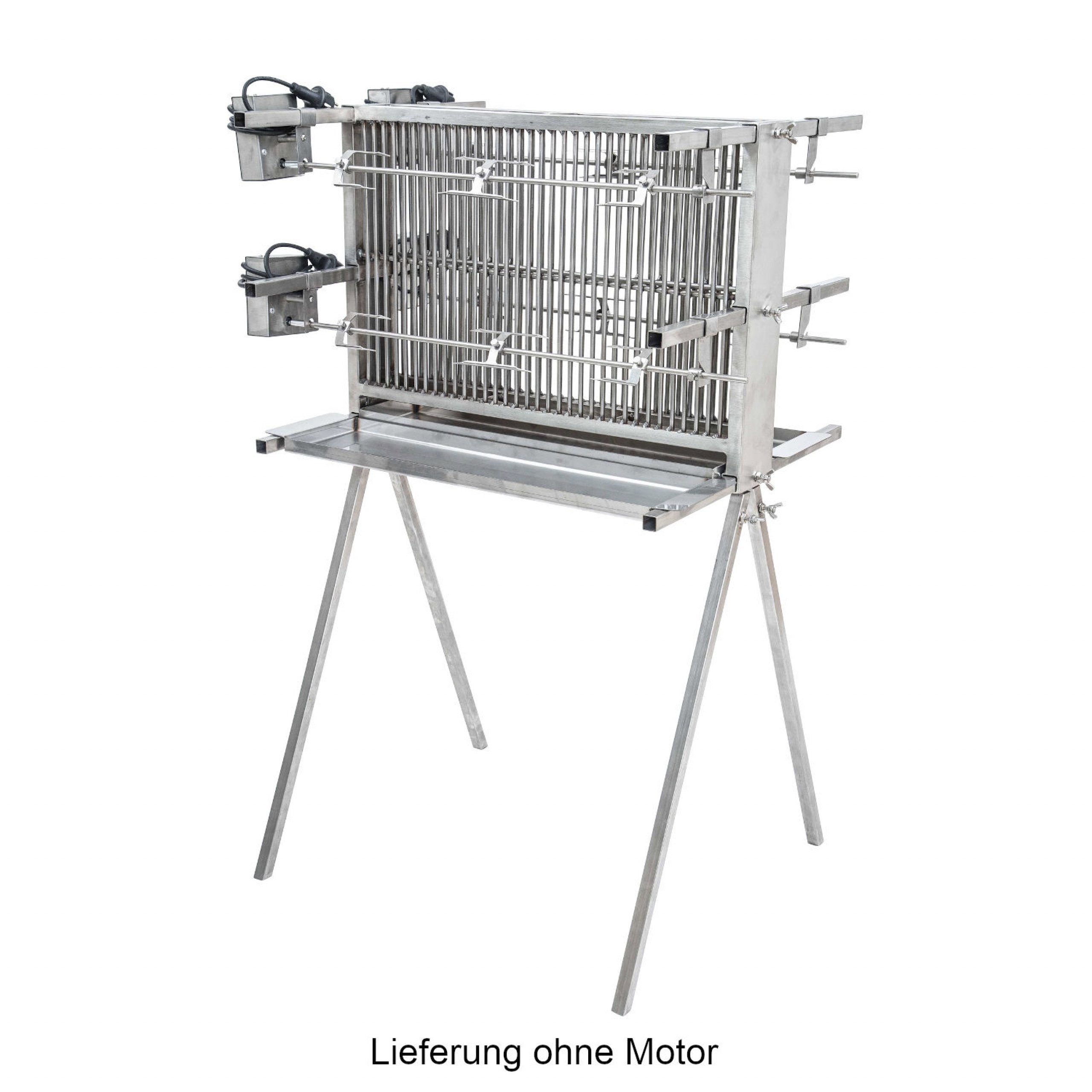 Schneider Grillgeräte GmbH & Co.KG Feuerstelle Schneider Vertikalgrill Gesundheitsgrill 4-fach aus Edelstahl 66 cm