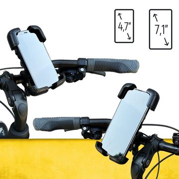 Wozinsky Halterung für den Lenker eines Fahrrads, Motorrads, Rollers schwarz Smartphone-Halterung