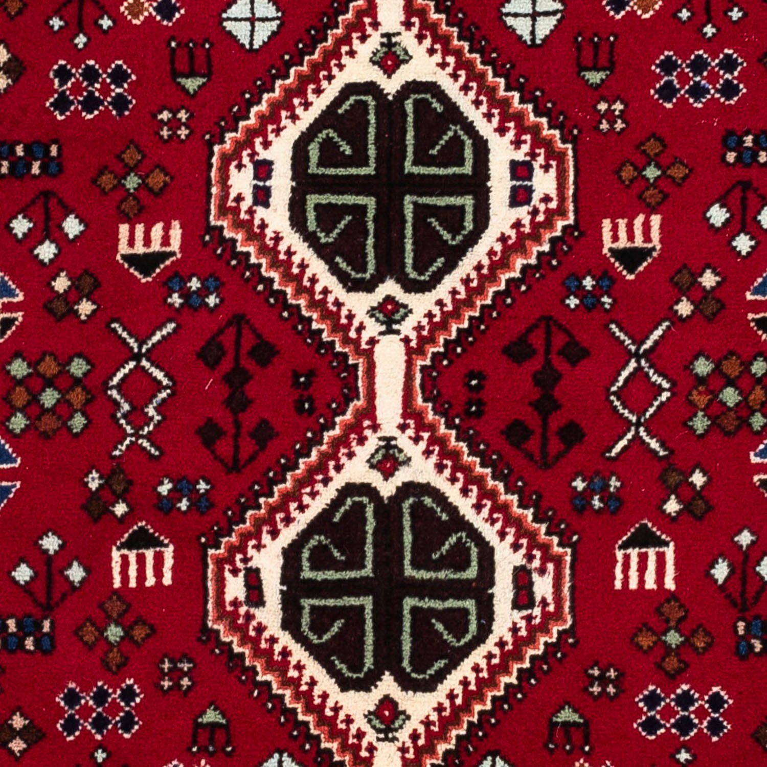 cm, Wollteppich 10 Höhe: x mm, Rosso 107 Medaillon Handgeknüpft morgenland, scuro rechteckig, 159 Abadeh