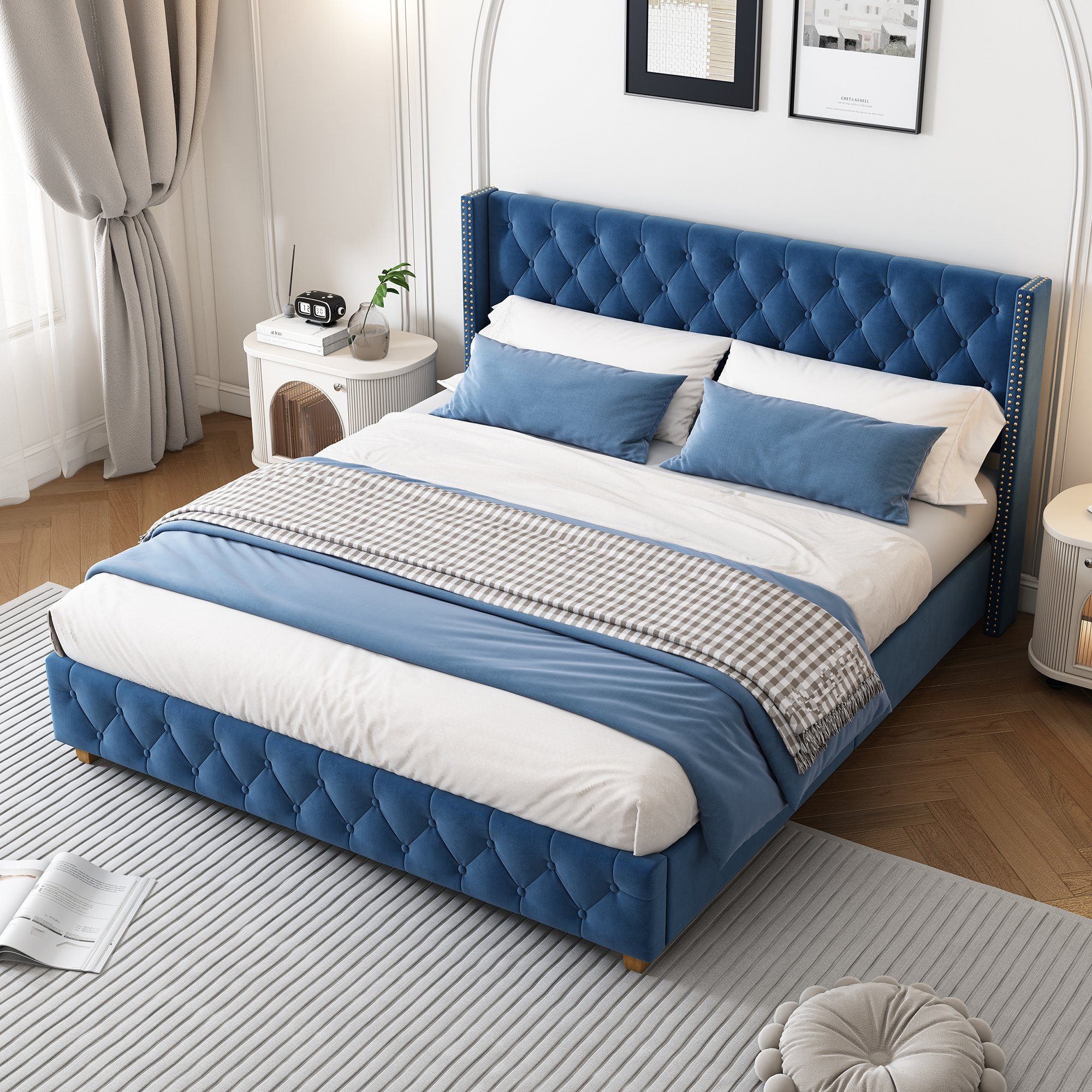 Sweiko Polsterbett, Doppelbett mit Kopfteil und günstig online kaufen