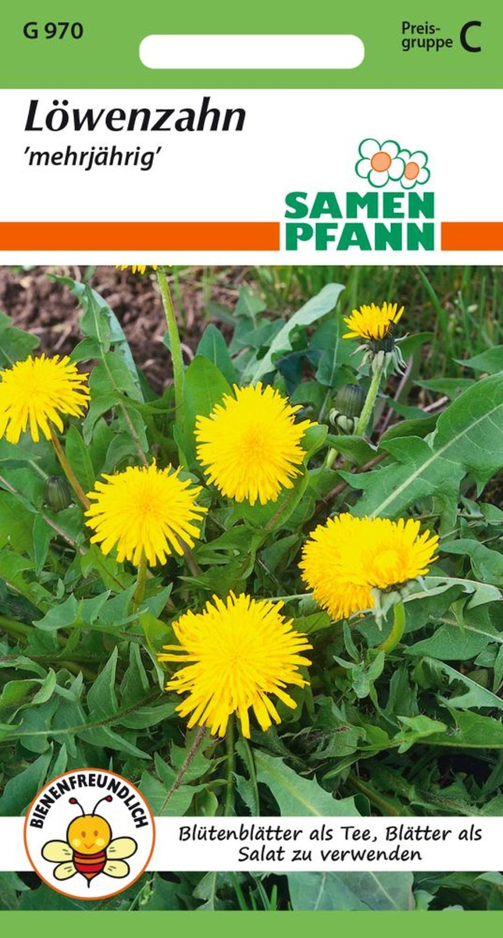 SAMEN PFANN Kräutersamen Löwenzahn-Samen, Tee Salat Wildkraut Heilkraut Gewürz Blumen-Samen, Taraxacum officinale