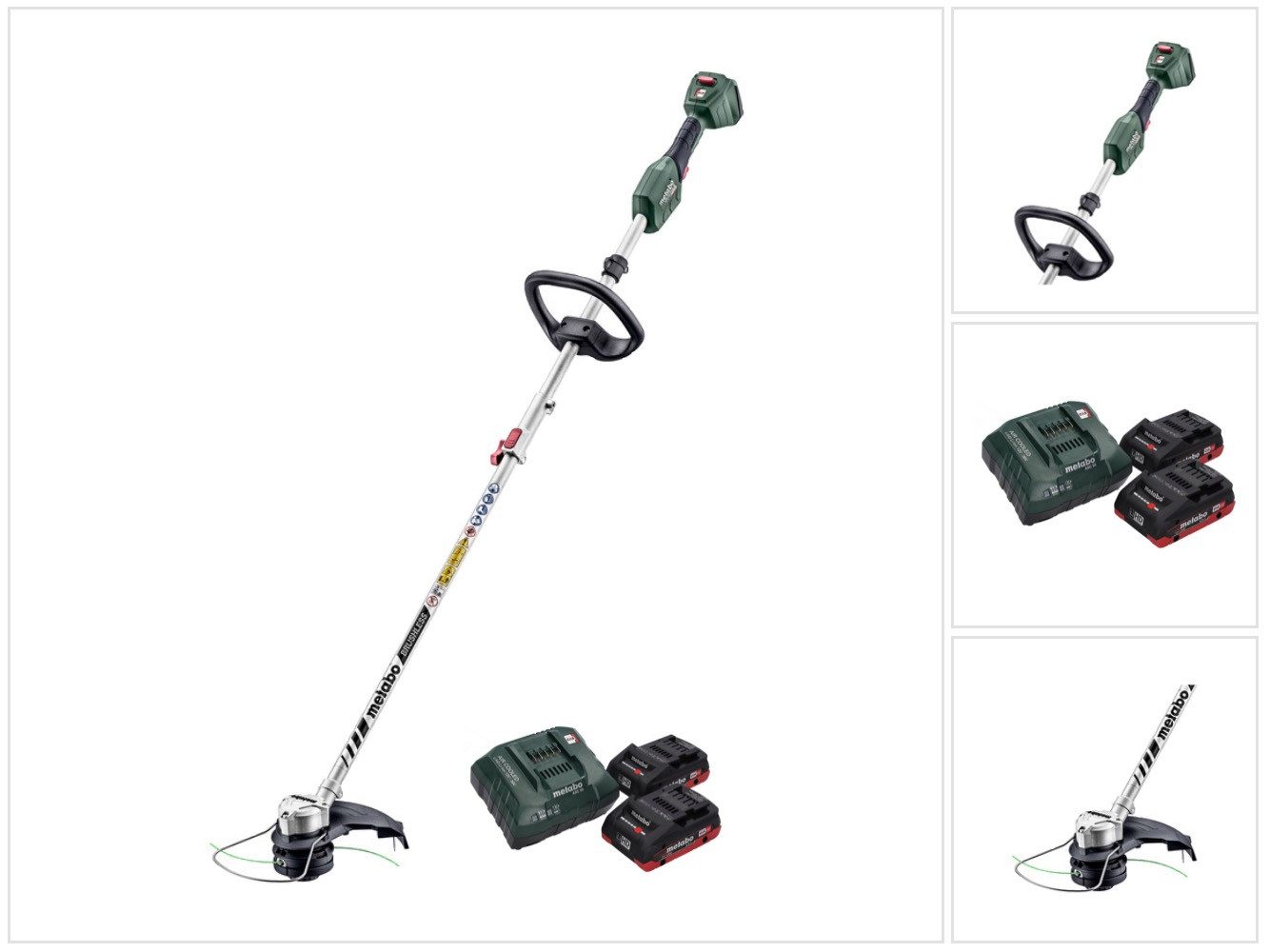 metabo Akku-Rasentrimmer RTD 18 LTX BL 30 18 V 30 cm Brushless + 2x Akku 4,0 Ah + Ladegerät