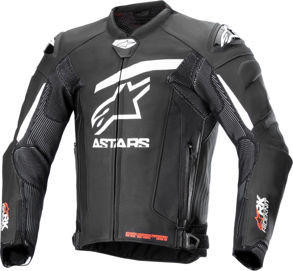 Motorradjacke GP Plus R V4 Rideknit perforierte Motorrad Lederjacke