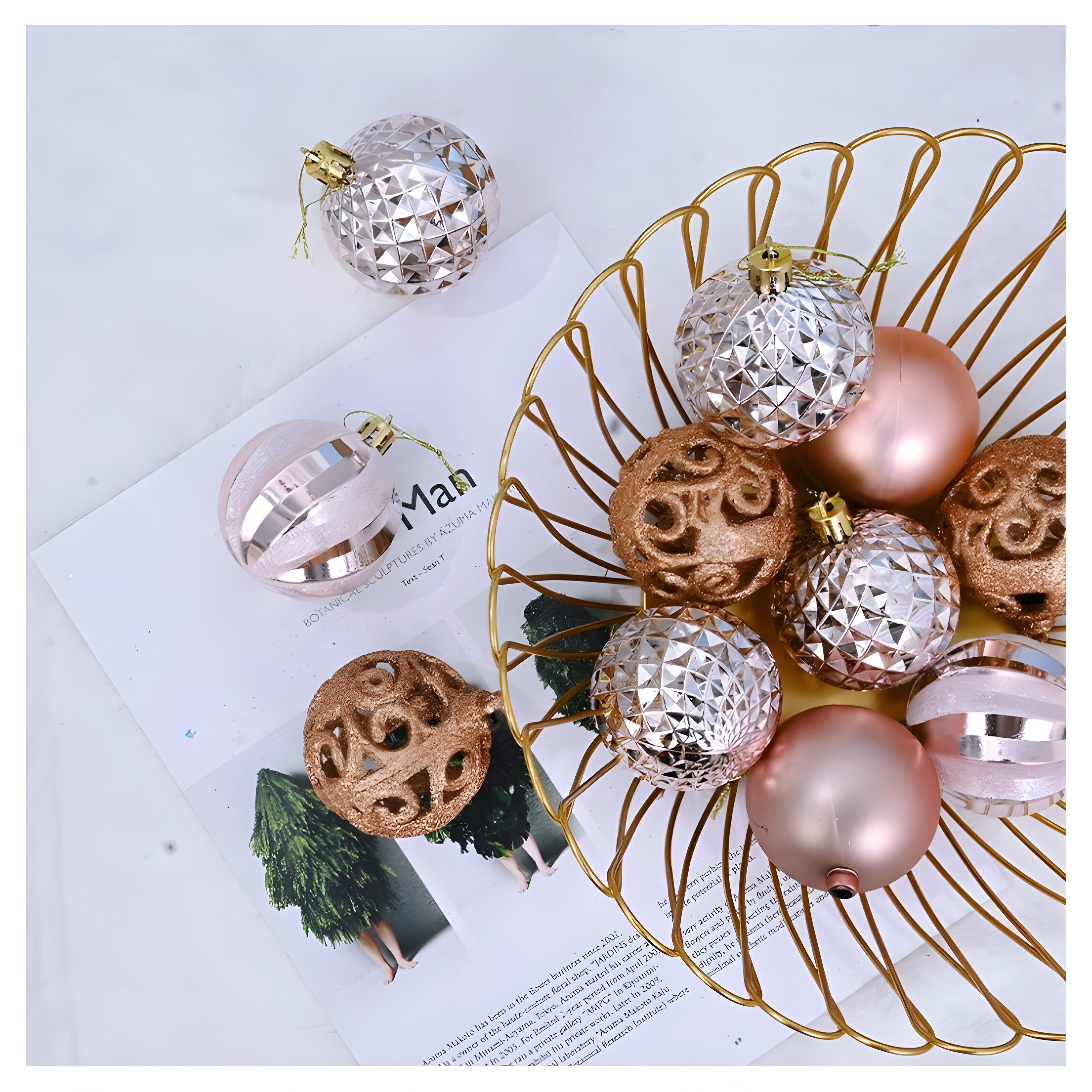 WS-Trend Weihnachtsbaumkugel Weihnachtskugeln 16 St Weihnachtsbaumkugel Christbaumkugel (16 St)