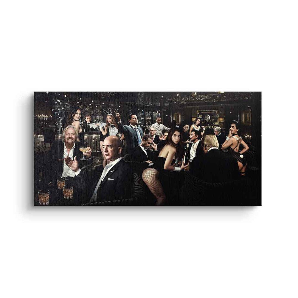 DOTCOMCANVAS® Leinwandbild, Leinwandbild Business Meeting group of people Stars Promis VIP Movie C