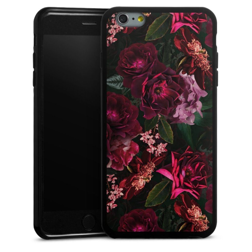 DeinDesign Handyhülle Rose Blumen Blüte Dark Red and Pink Flowers, Apple iPhone 6s Plus Silikon Hülle Bumper Case Handy Schutzhülle