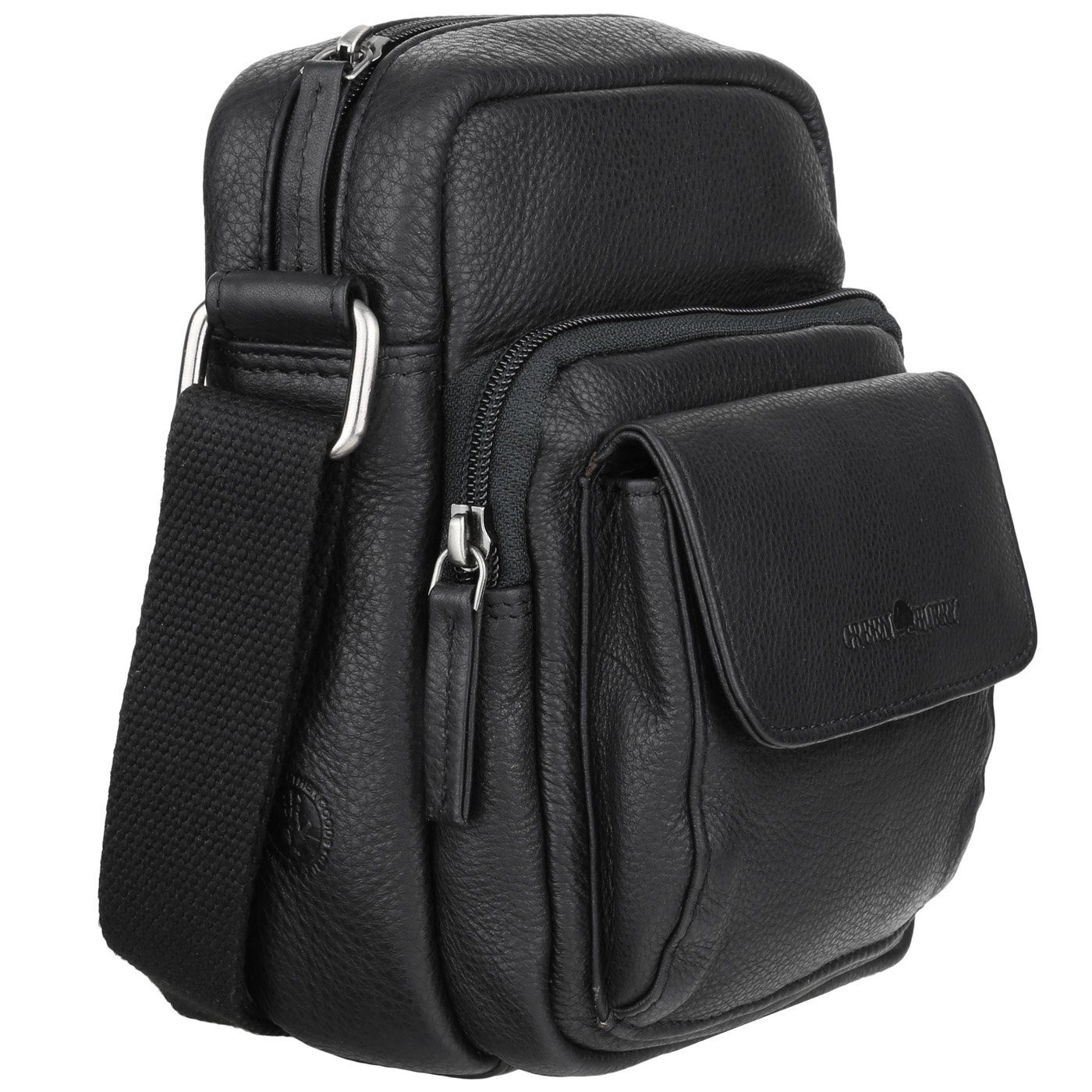 Greenburry Umhängetasche Basic kleine Leder Crossover Bag Umhängetasche 154 günstig online kaufen