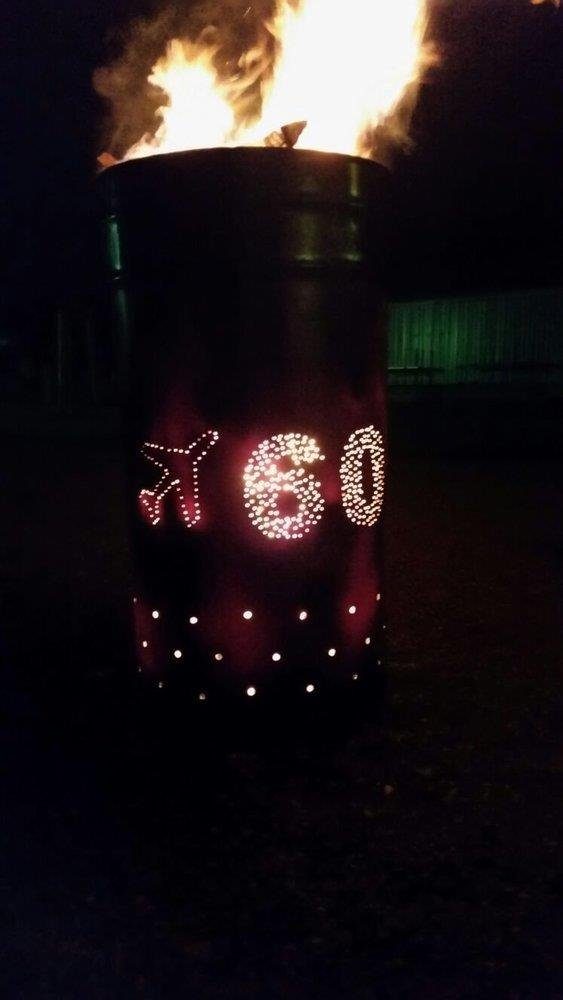 Looping-Lu Fire Bowl 200 Liter Fire Barrel Burning Barrel Fire Pit