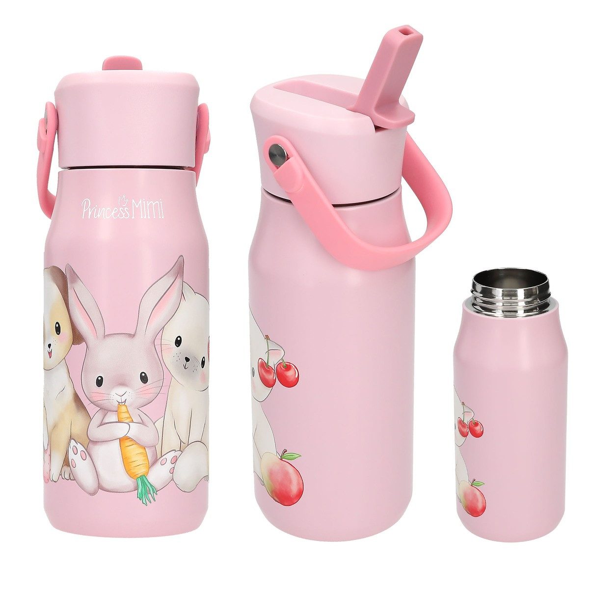 Depesche Trinkflasche DEPESCHE Princess Mimi Trinkflasche Edelstahl rosa 400ml