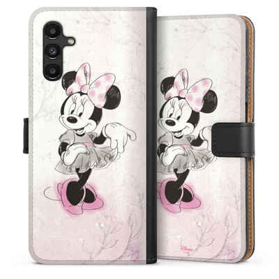 DeinDesign Handyhülle Minnie Mouse Disney Vintage Minnie Watercolor, Samsung Galaxy A04s Hülle Handy Flip Case Wallet Cover