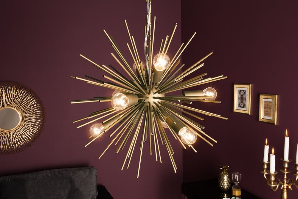 riess-ambiente Hängeleuchte SUNLIGHT 50cm matt gold, ohne Leuchtmittel, Wohnzimmer · Metall · Esszimmer · Pendel · Modern