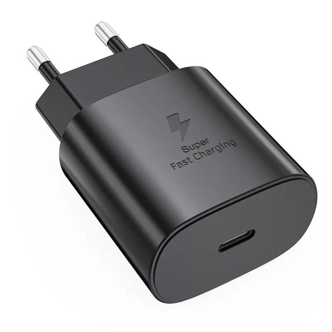 Alpha Electronics Schnellladegerät USB C passt für Samsung Galaxy S23 S22 S21 S20 Ultra USB-Ladegerät (3000 mA, Spar Set, 1x Adapter USB-C 25 Watt +1x Ladekabel USB-C auf USB-C, 60W)